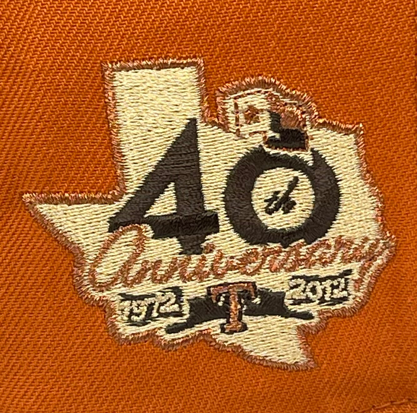 TEXAS RANGERS (F-ORG) "40TH ANN" NEW ERA 59FIFTY FITTED