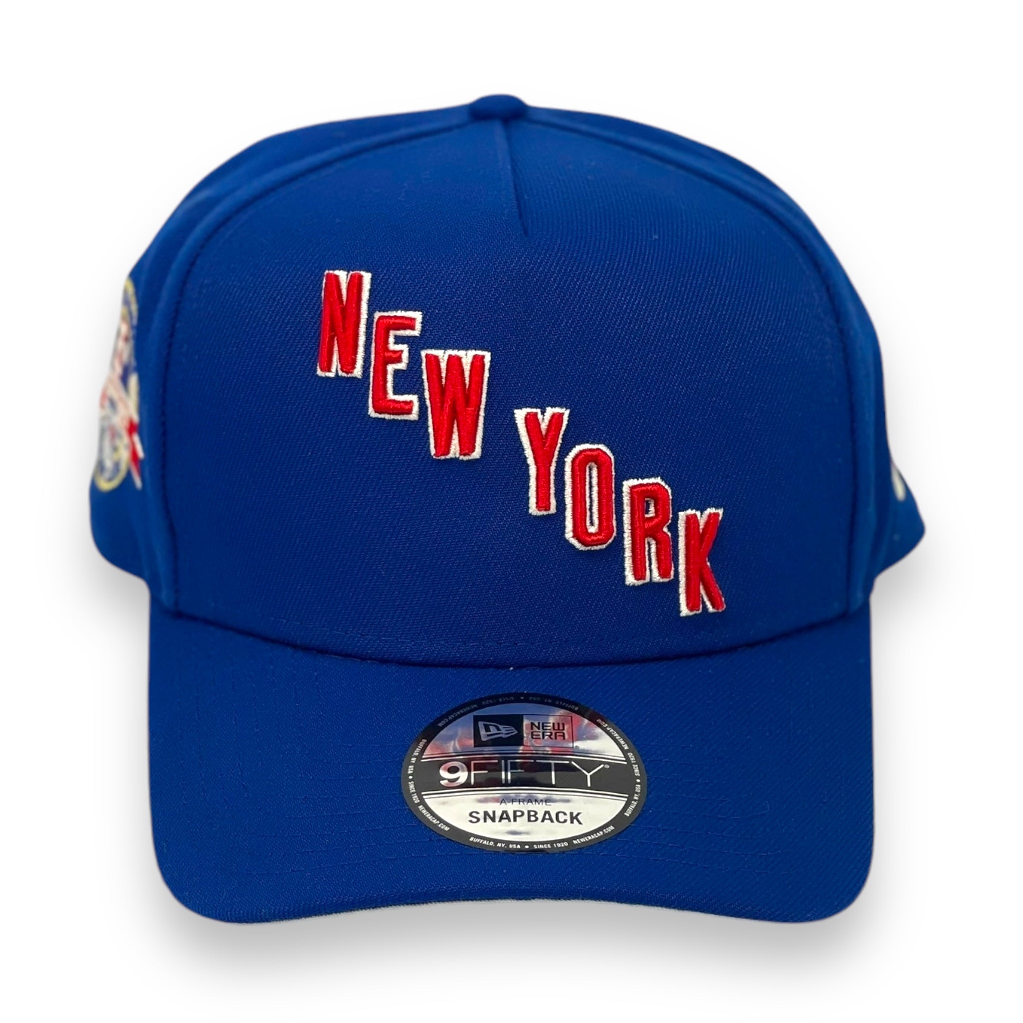 NEW YORK RANGERS (ROYAL) (85TH ANN ) "9FIFTY AFRAME" NEW ERA SNAPBACK