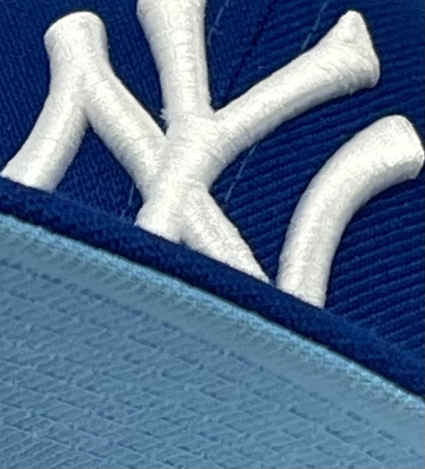 KIDS - NEW YORK YANKEES (ROYAL) "2009 WORLDSERIES" NEW ERA 59FIFTY FITTED (SKY BLUE BOTTOM)