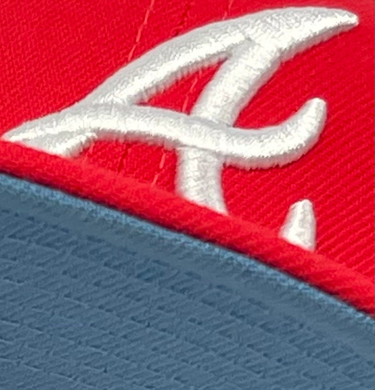 KIDS - ATLANTA BRAVES (INFARED) "1996 WORLDSERIES" NEW ERA 59FIFTY FITTED (SKYBLUE BOTTOM)