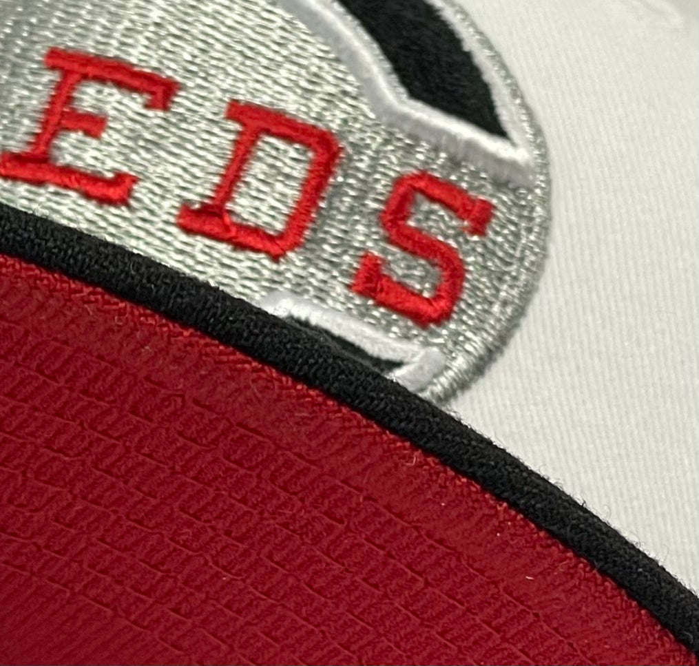 CINCINNATI REDS (WHITE) (1975 BIG RED MACHINE) NEW ERA 59FIFTY FITTED (RED UNDER VISOR)