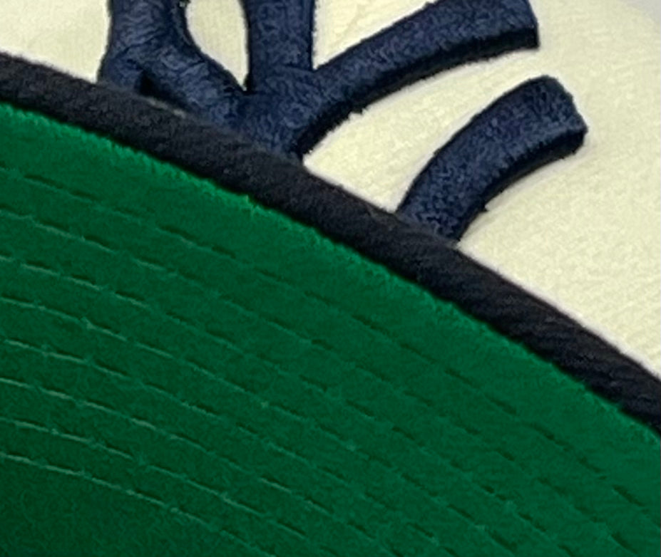 NEW YORK YANKEES (OFF-WHITE) (DEREK JETER) "5X WS CHAMPION" NEW ERA 59FIFTY FITTED (GREEN UNDER VISOR)