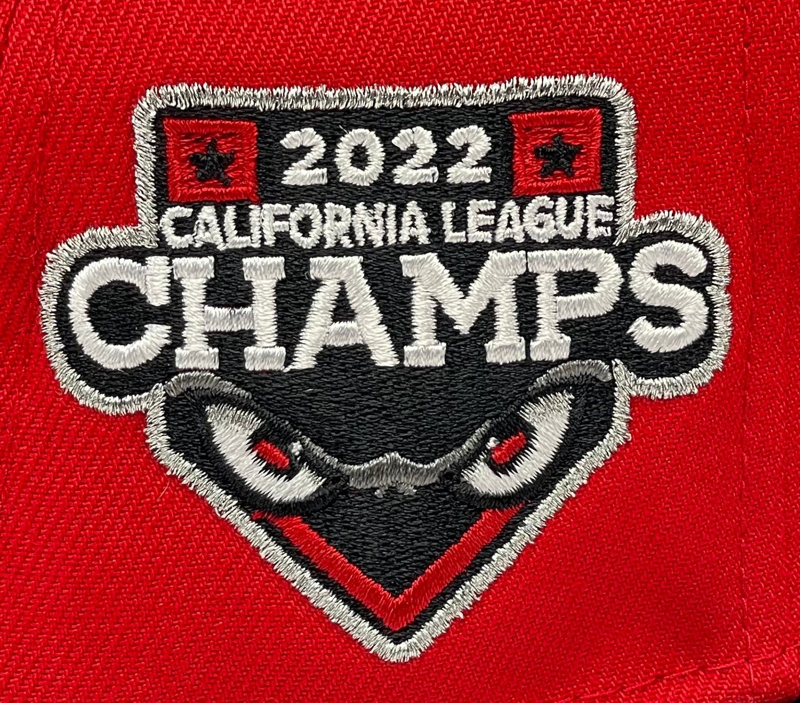 LAKE ELSINORE STORM (RED) "2022 CHAMPS" NEW ERA 59FIFTY FITTED