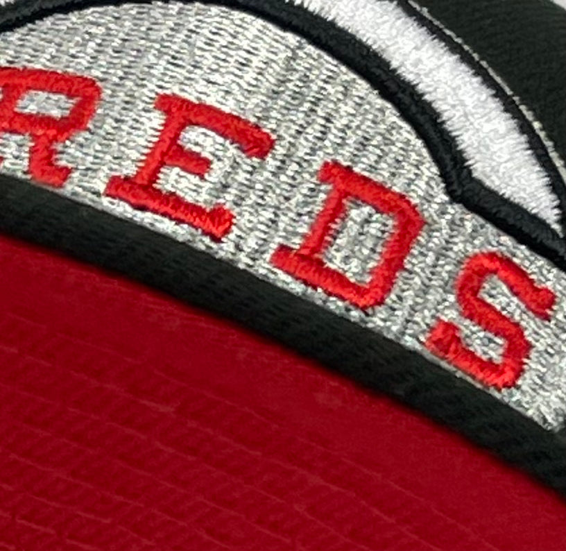 CINCINATTI REDS (BLACK) (1975 WS CHAMPIONS) NEWERA 59FIFTY (RED UNDER VISOR)