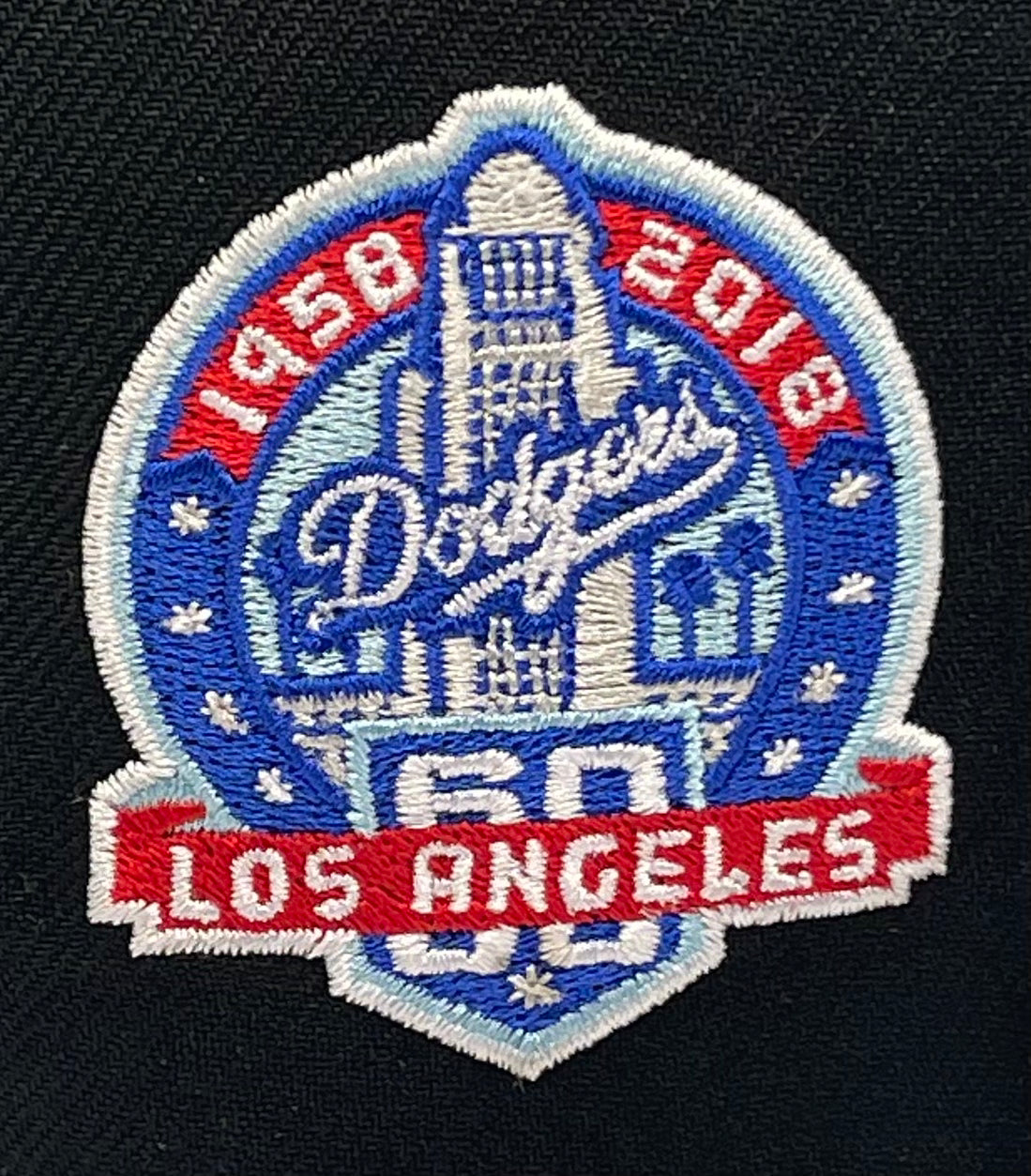 LOS ANGELES DODGERS (UPSIDE DOWN LOGO) (60TH ANN) NEW ERA 59FIFTY FITTED