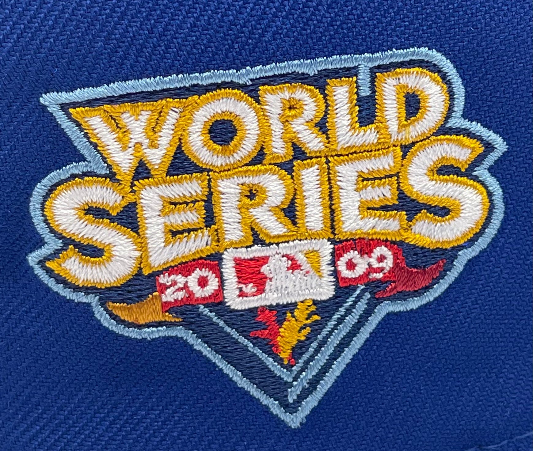 KIDS - NEW YORK YANKEES (ROYAL) "2009 WORLDSERIES" NEW ERA 59FIFTY FITTED (SKY BLUE BOTTOM)