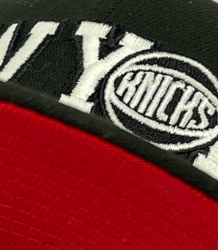 NEW YORK KNICKS  (2001 911 FLAG) "NEW YORK LOGO" NEW ERA 59FIFTY FITTED (GLOW IN THE DARK) (RED UNDER VISOR)