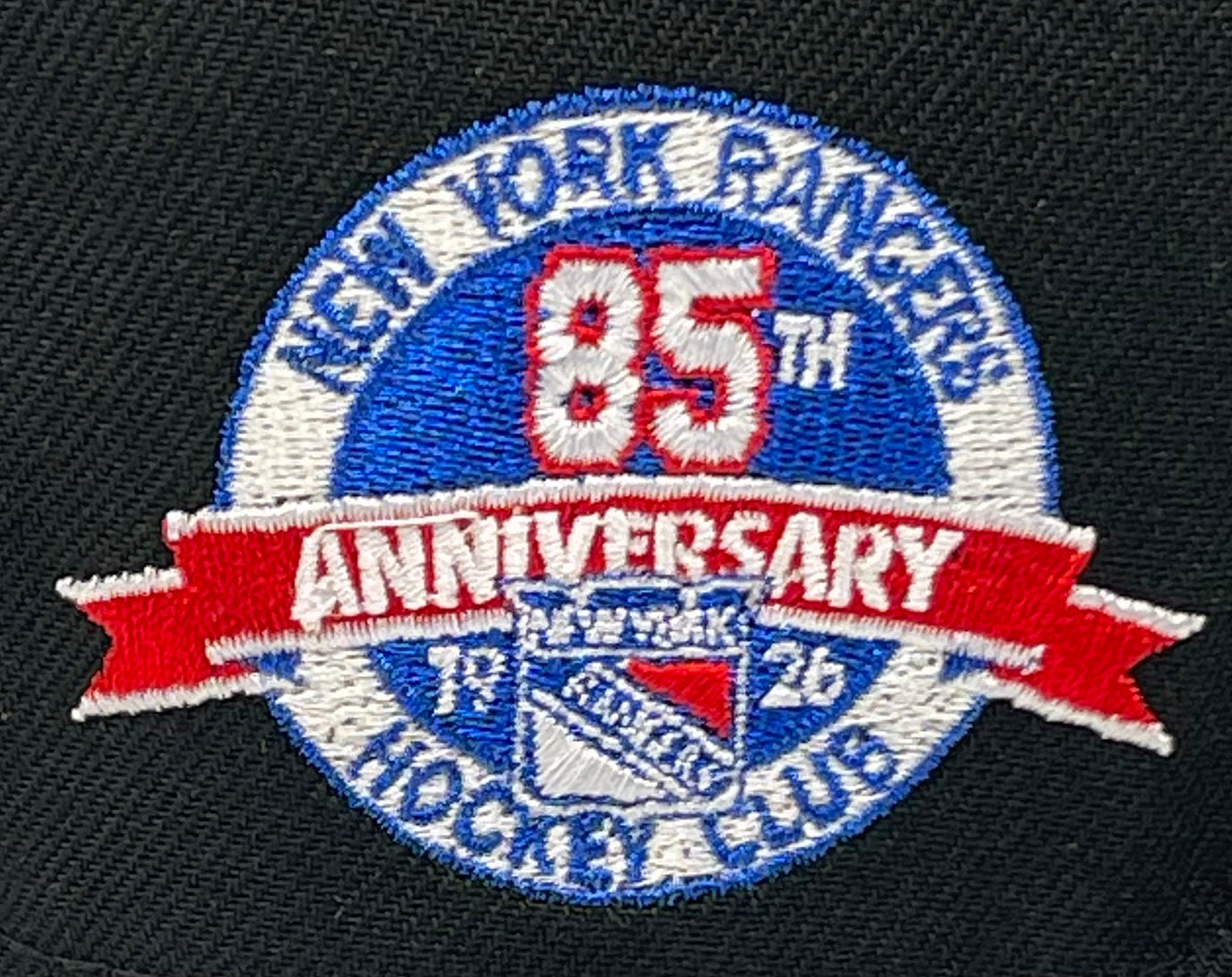 NEW YORK RANGERS (BLACK) (85TH ANN) NEW ERA 59FIFTY FITTED
