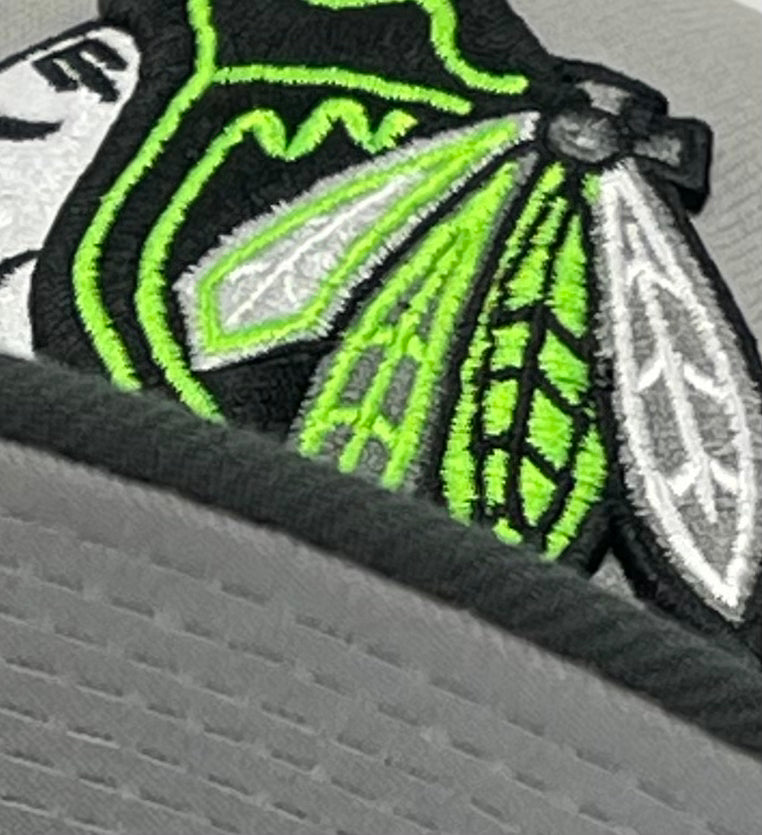 CHICAGO BLACKHAWKS (GREY) ("75TH ANN") NEW ERA 59FIFTY FITTED