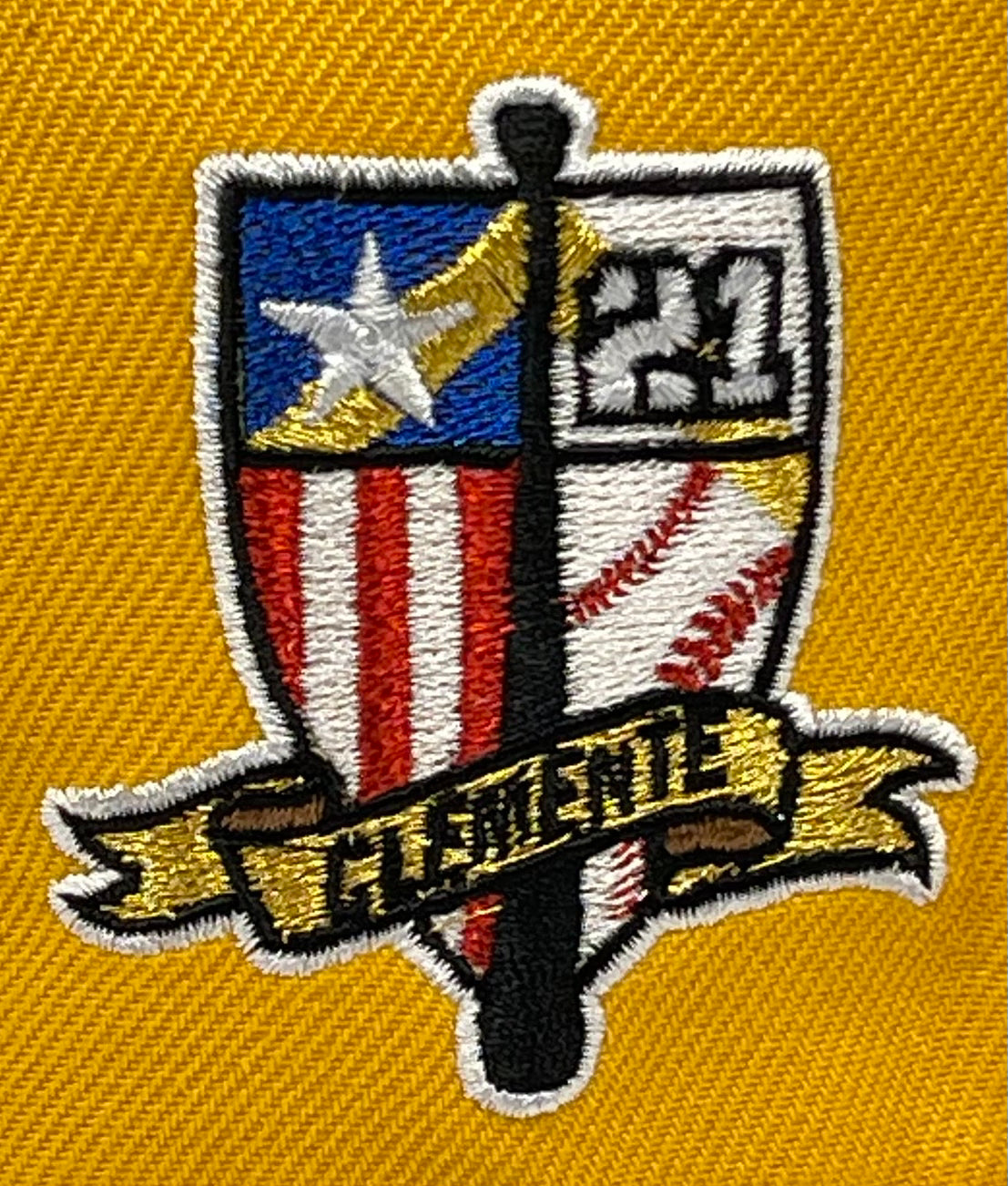 thumbnail image 2 of Pair Of 3” Roberto Clemente Iron On Patches – Pittsburgh Pirates Baseball Embroidered 2 of 3