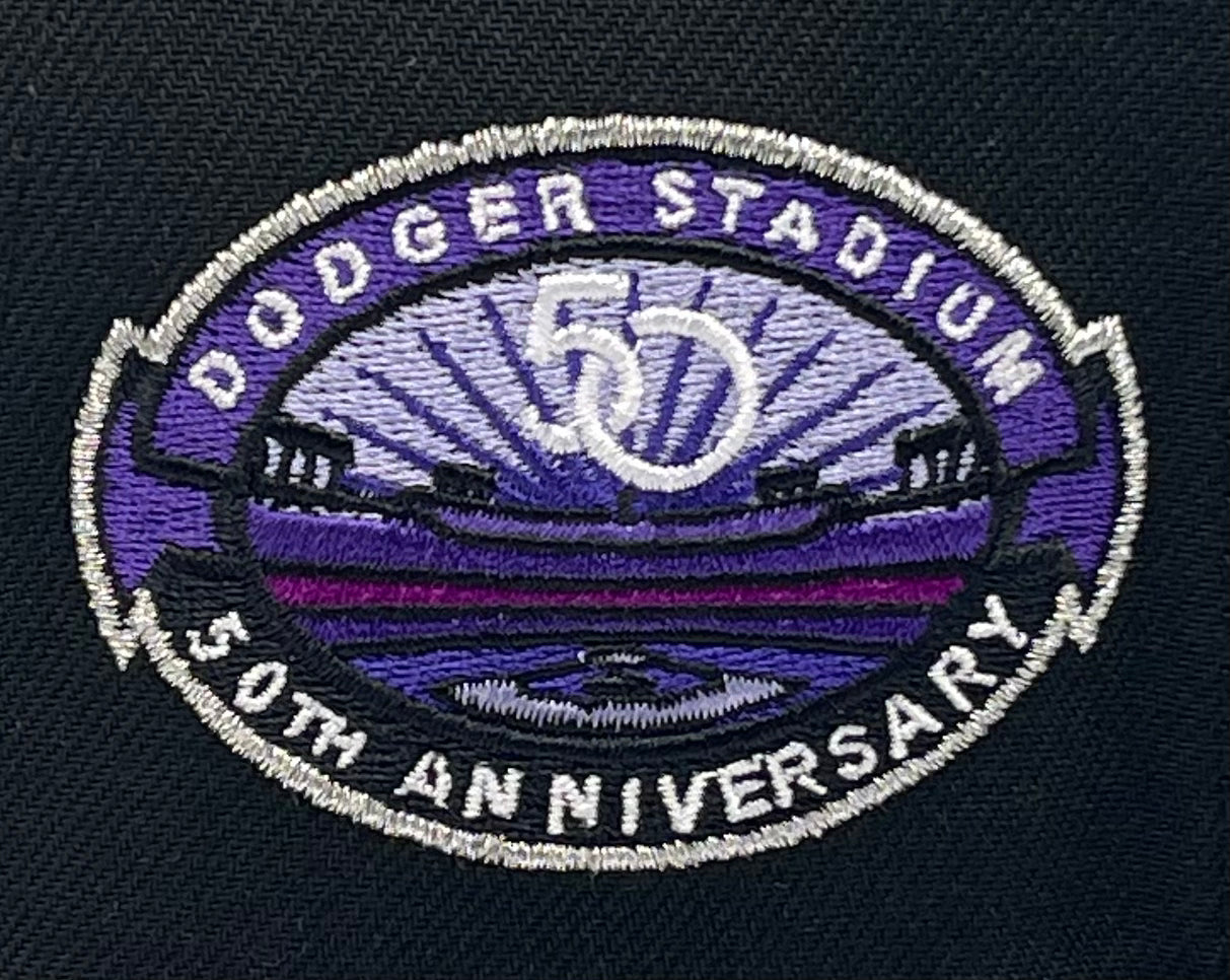 LOS ANGELES DODGERS (BLACK) "50TH ANN" NEW ERA 59FIFTY FITTED
