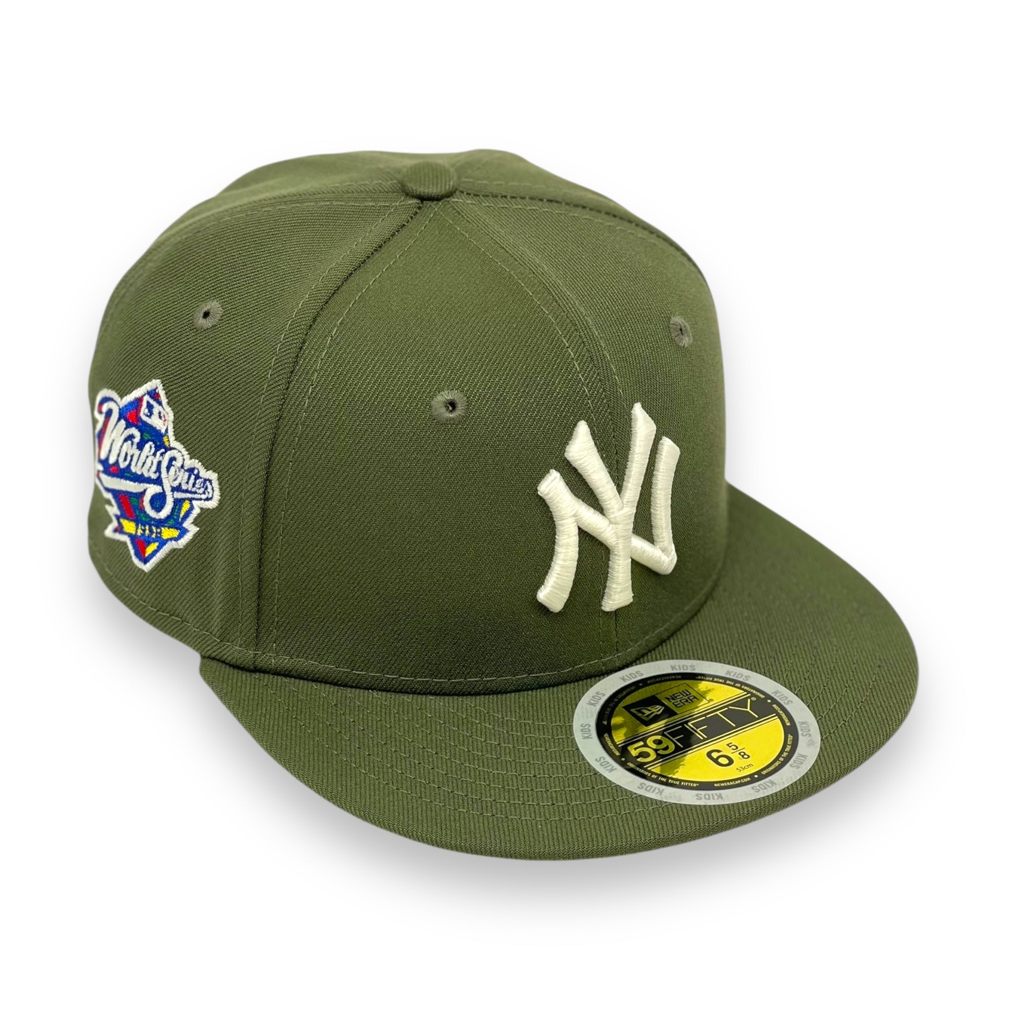 "KIDS" NEW YORK YANKEES (OLIVE)(1998 WORLDSERIES) NEW ERA 59FIFTY FITTED