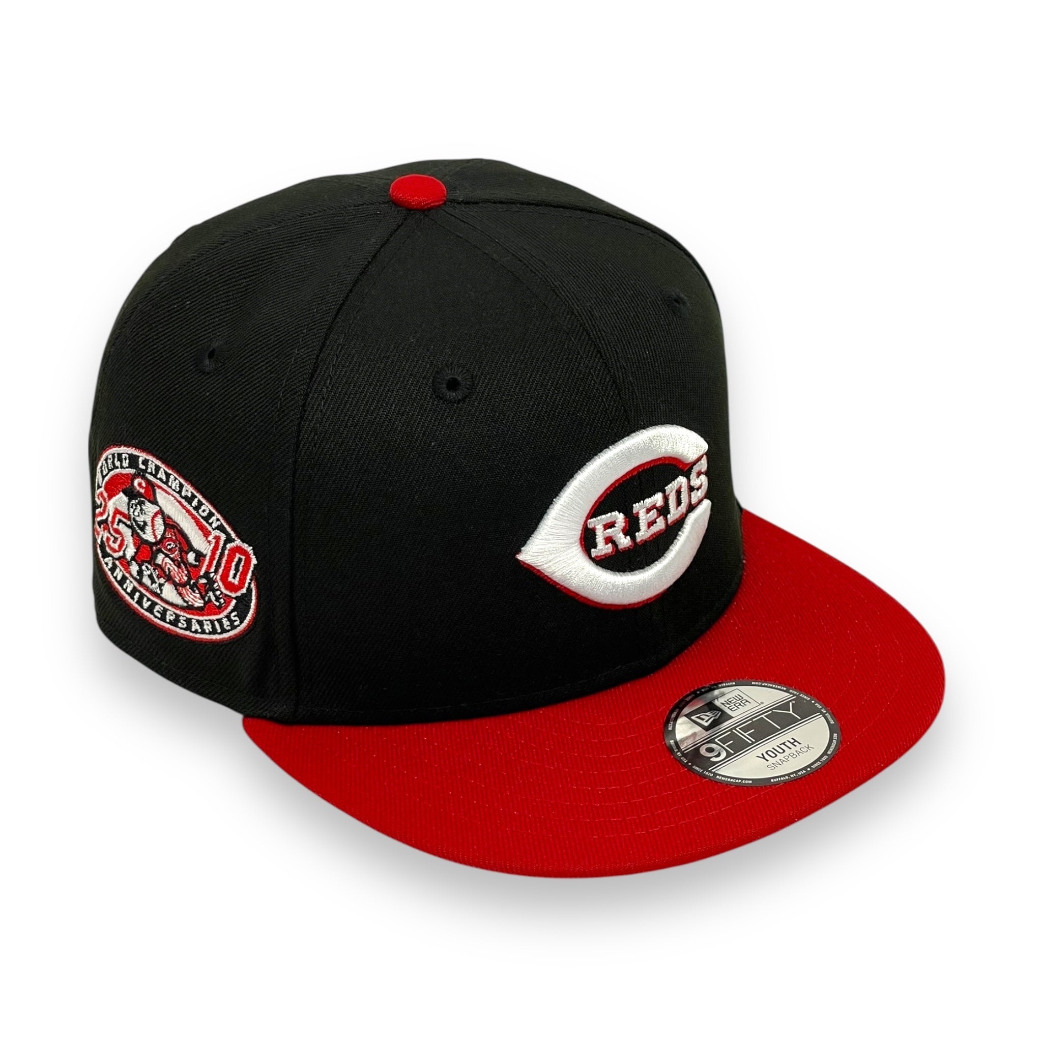 "KIDS" CINCINATTI REDS (BLACK) "25TH ANN '' NEW ERA 9FIFTY SNAPBACK