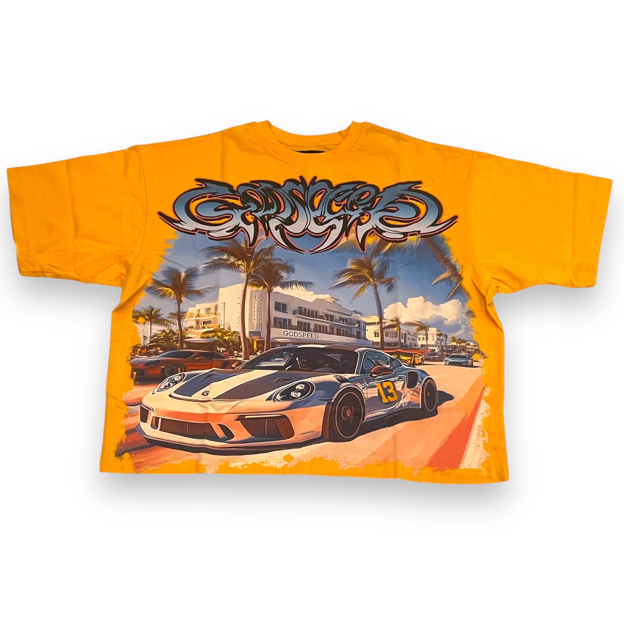 GODSPEED CARS MEET MIAMI (YELLOW) TEE