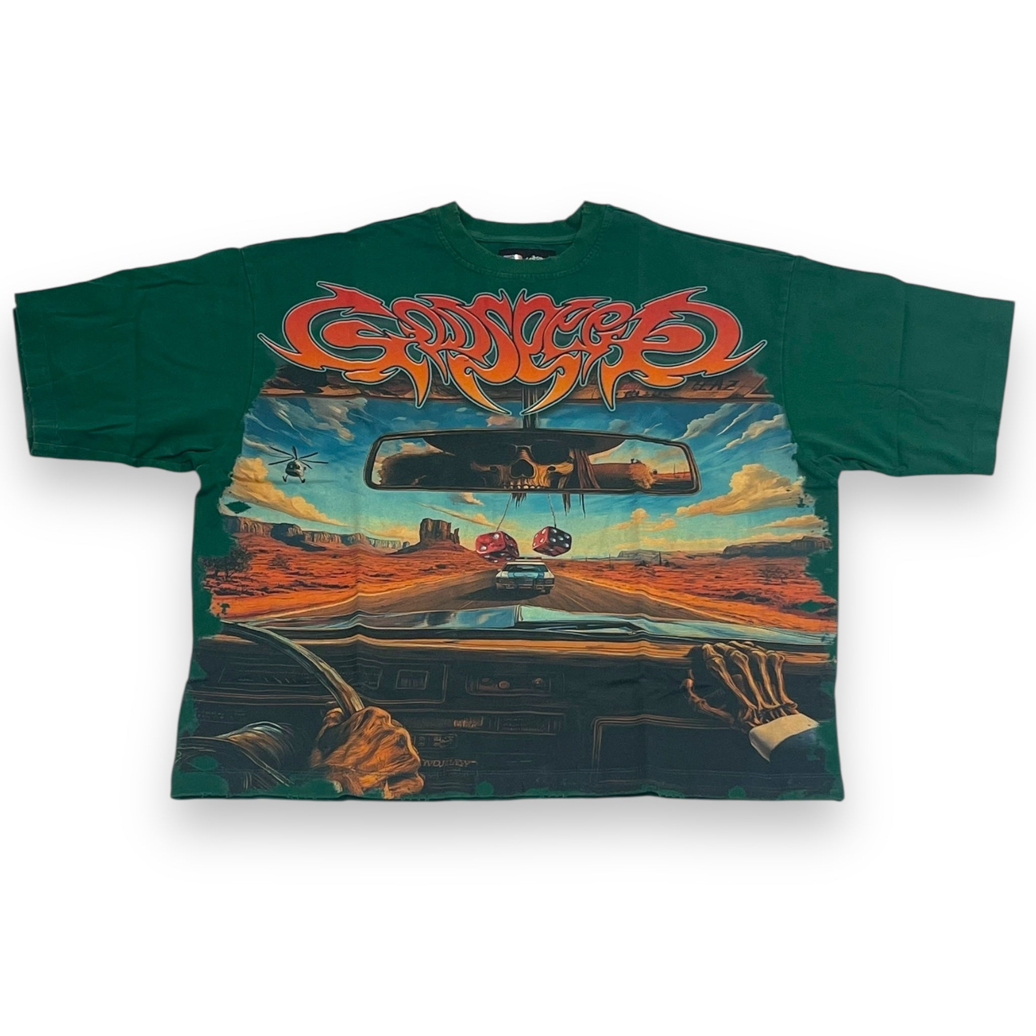 GODSPEED ON THE RUN TEE (GREEN) TEE
