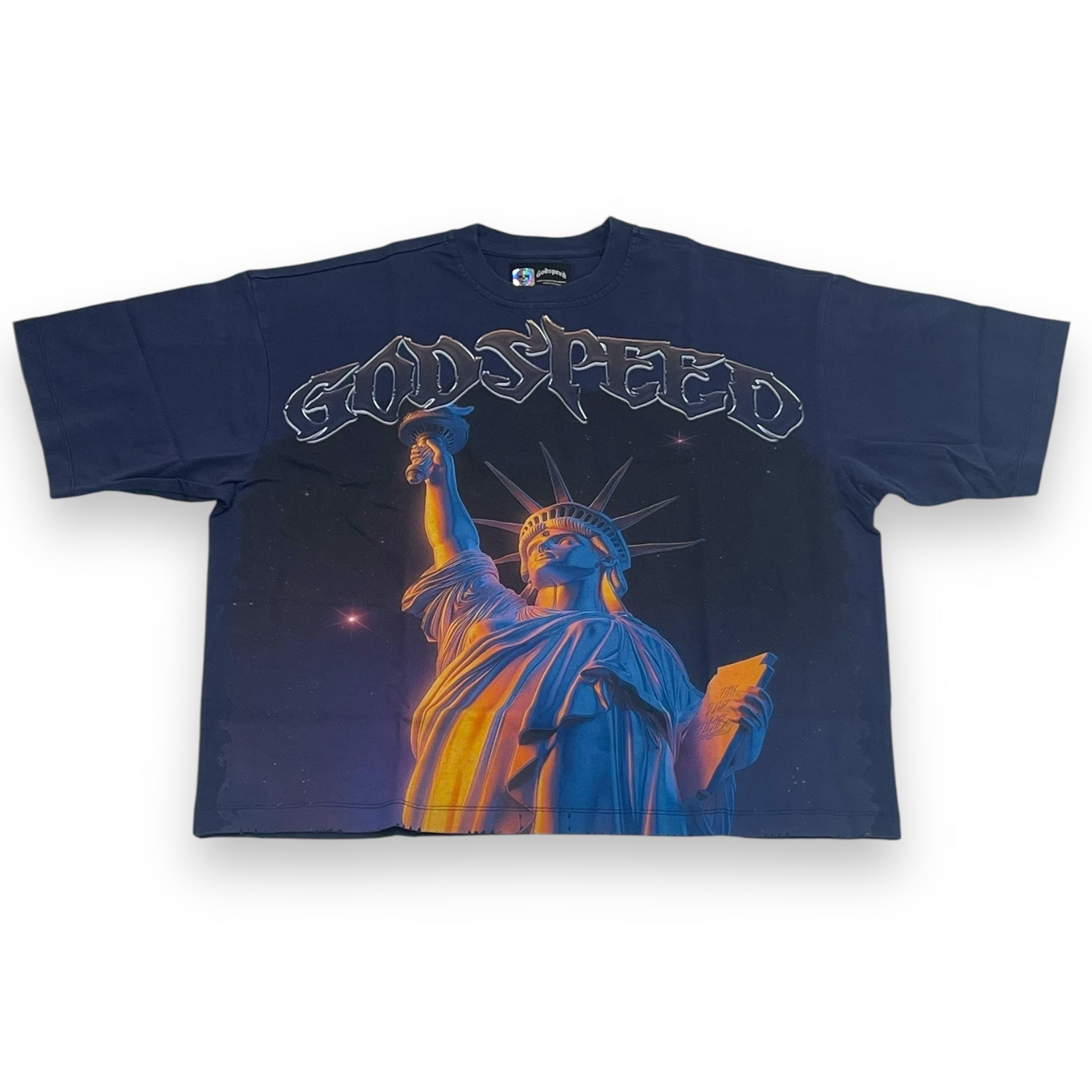 GODSPEED PURPLE CITY "LIBERTY" (NAVY) TEE