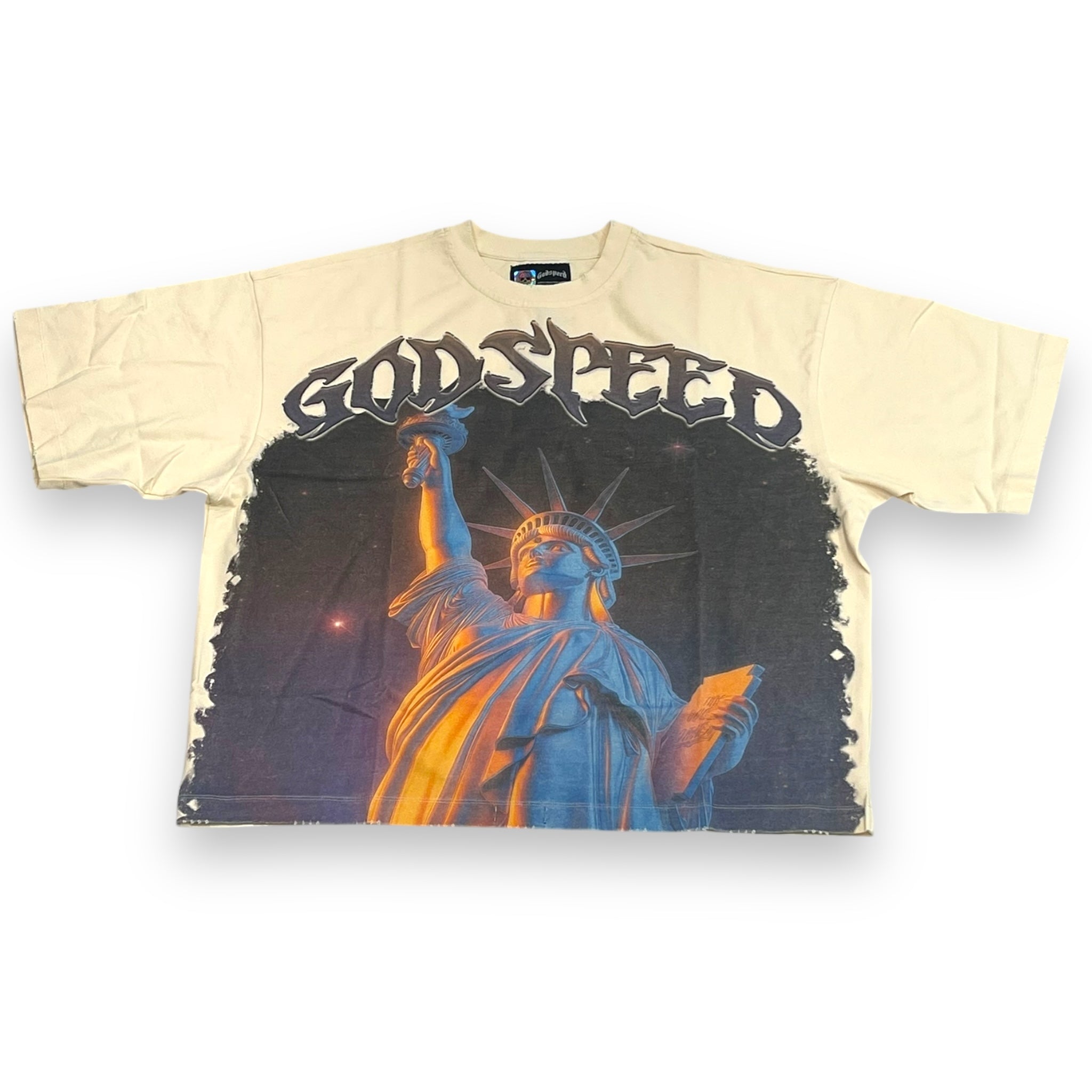 GODSPEED PURPLE CITY "LIBERTY" (BONE) TEE