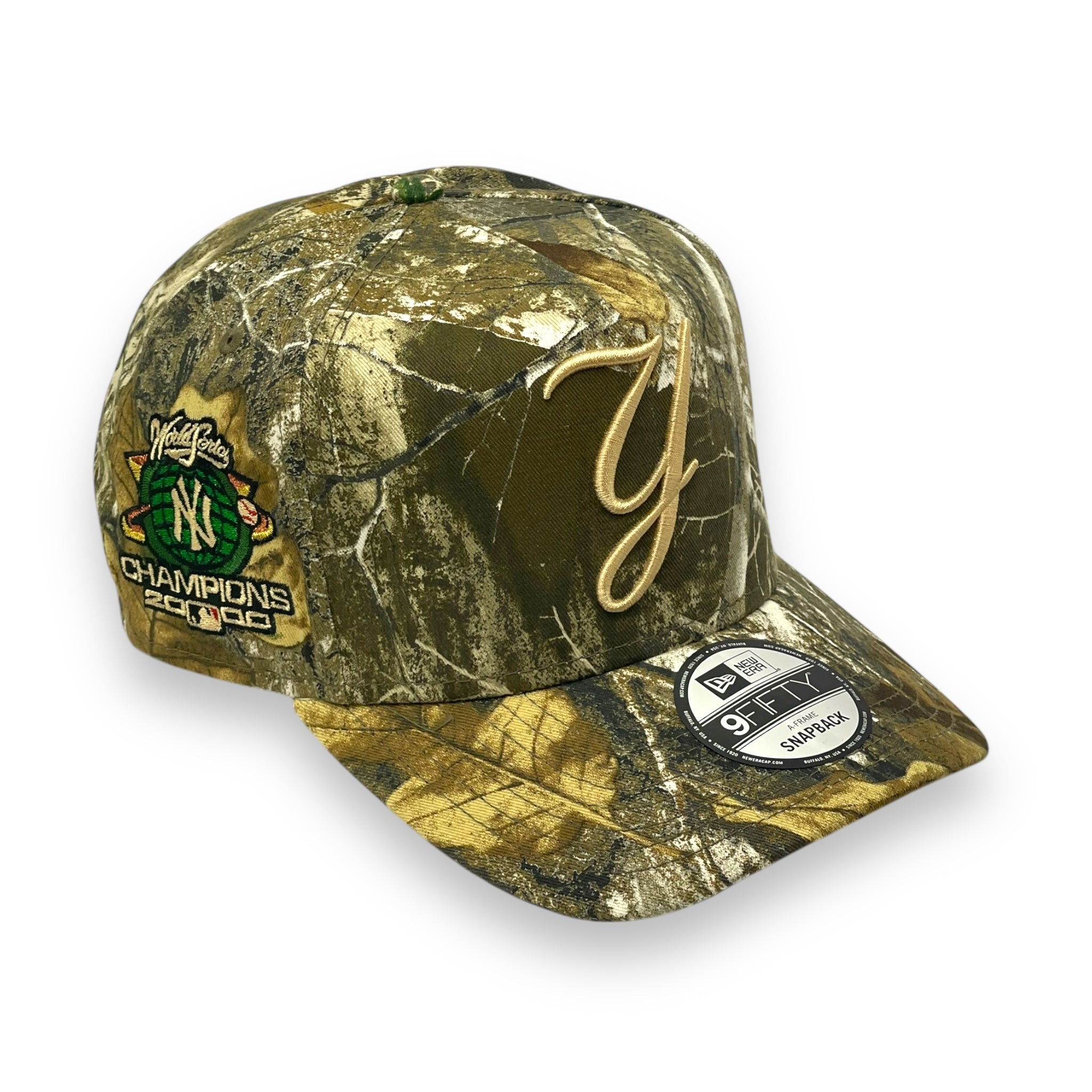 NEW YORK YANKEES (REAL TREE Y LOGO) (2000 WORLD SERIES CHAMPS) "9FIFTY AFRAME" NEW ERA SNAPBACK