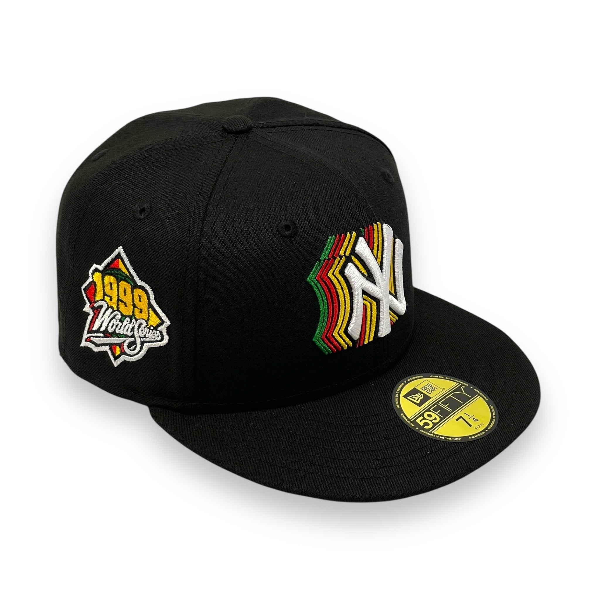 NEW YORK YANKEES (BLACK) (TRIPLE LOGO)"1999 WORLD SERIES" NEW ERA 59FIFTY FITTED