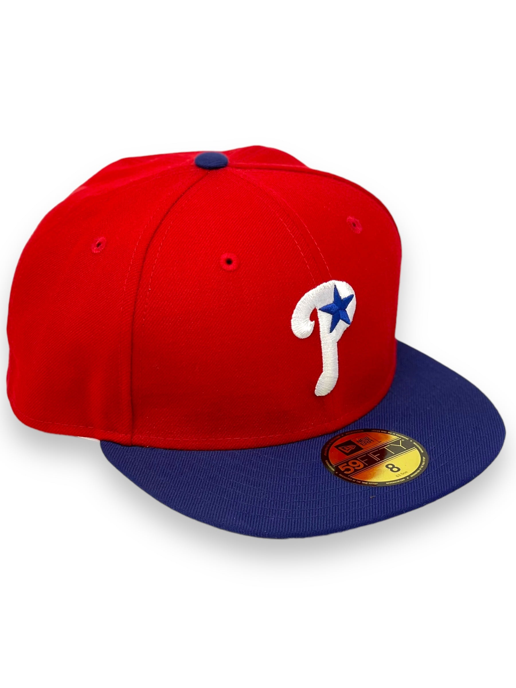 PHILADELPHIA PHILLIES "1999-2006 ALT" NEW ERA 59FIFTY FITTED (RED/ROYAL)