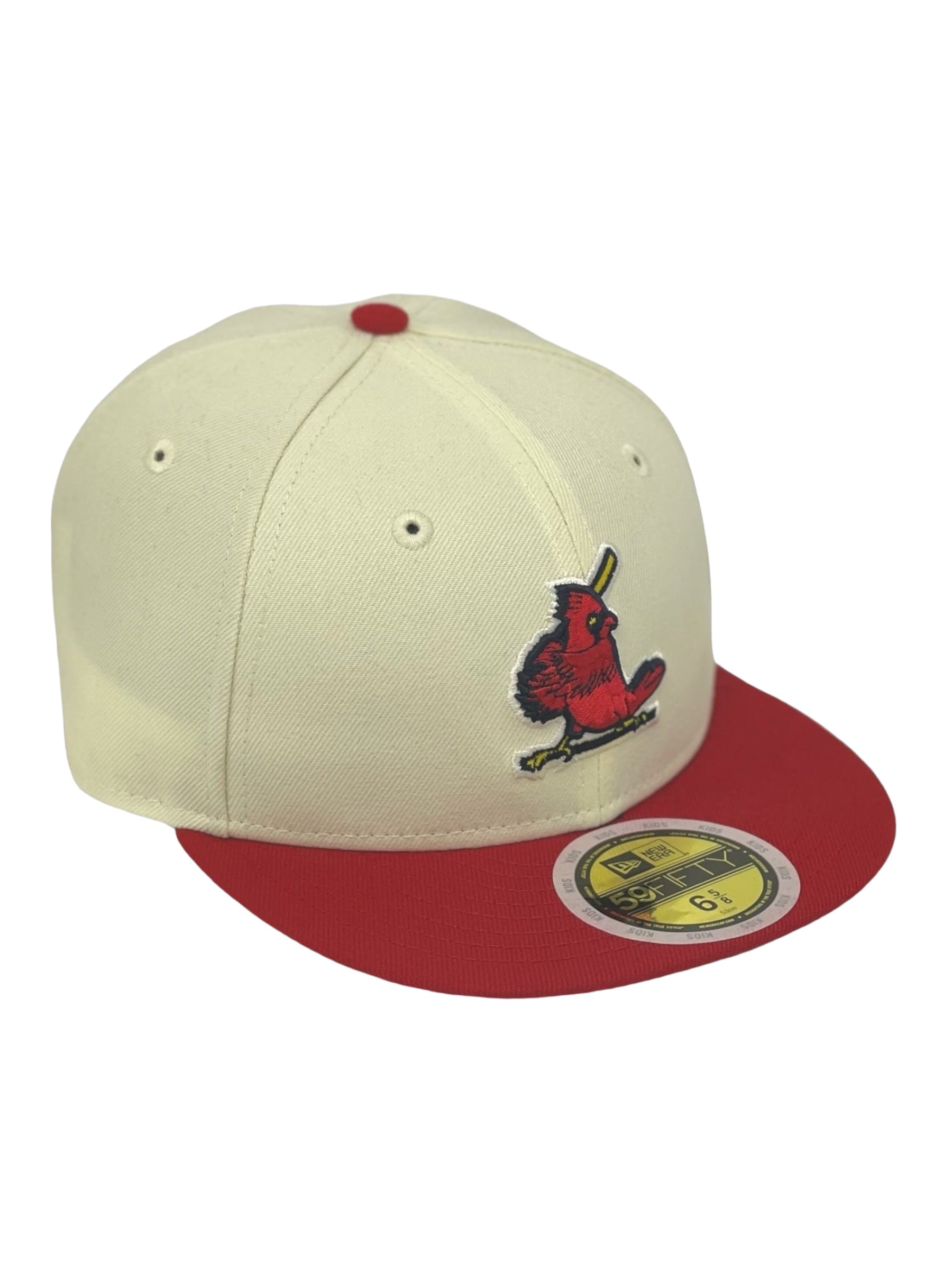 "KIDS" ST LOUIES CARDINALS NEW ERA 59FIFTY FITTED (GREEN UNDER VISOR)