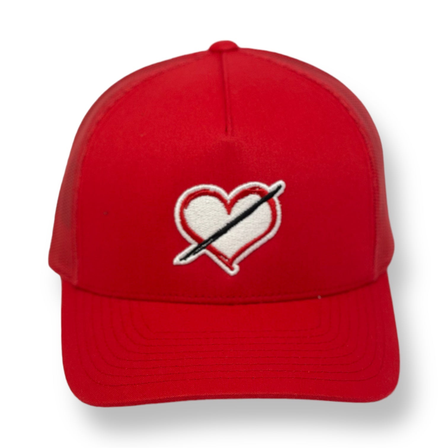 ARTFUL HEARTLESS RED TRUCKER SNAPBACK