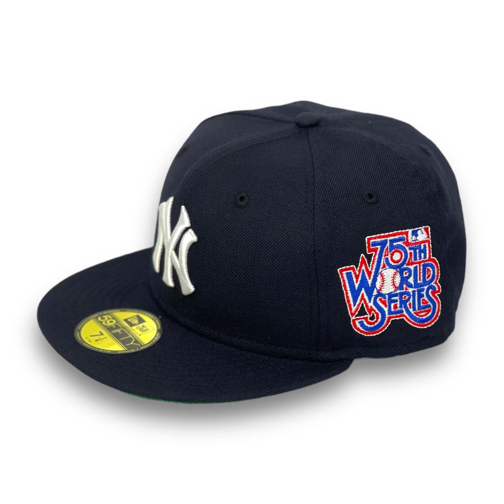 NEW YORK YANKEES 75TH WORLD SERIES NEW ERA 59FIFTY FITTED (GREEN UNDER BRIM)