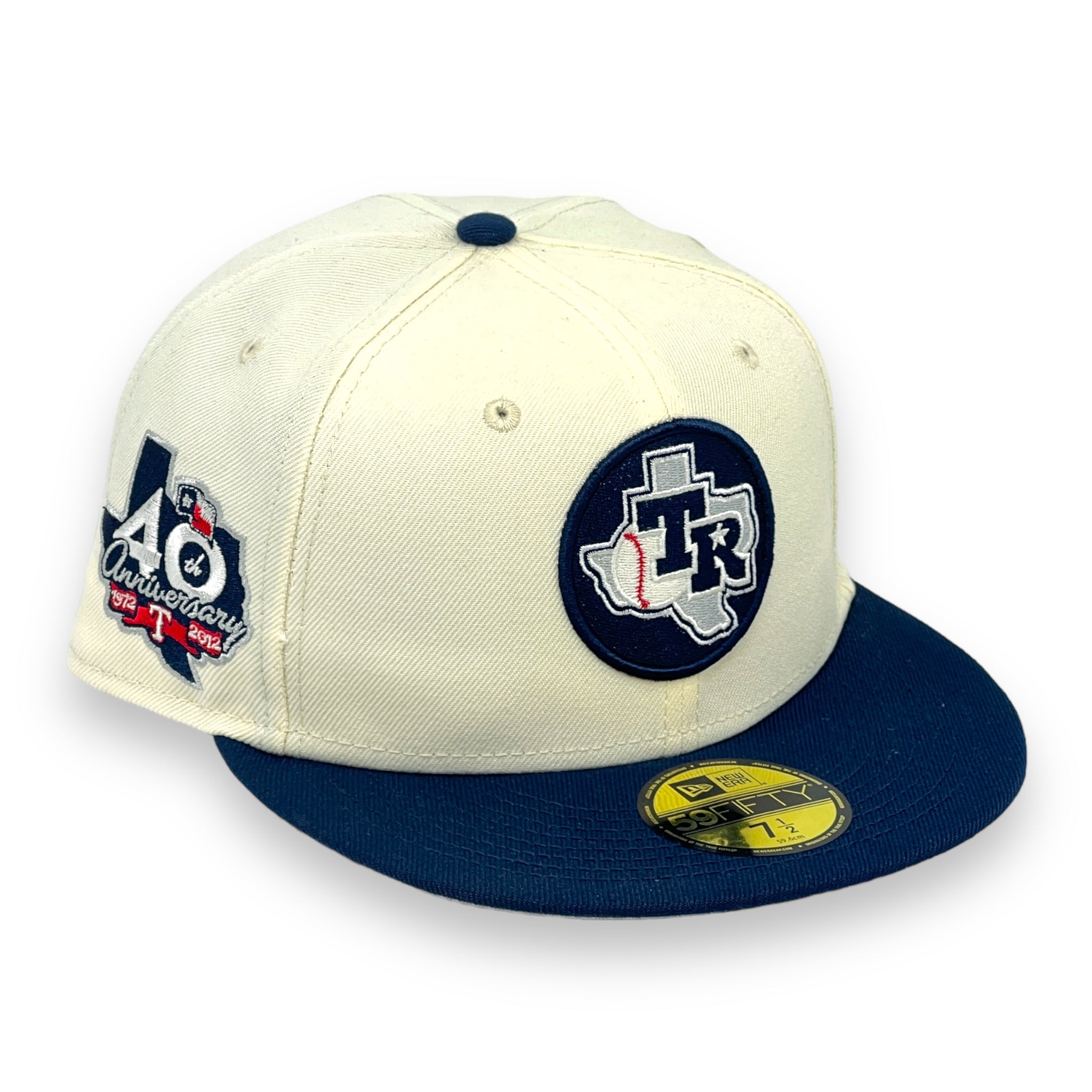 TEXAS RANGERS (OFF-WHITE) (40TH ANN) NEW ERA 59FIFTY FITTED