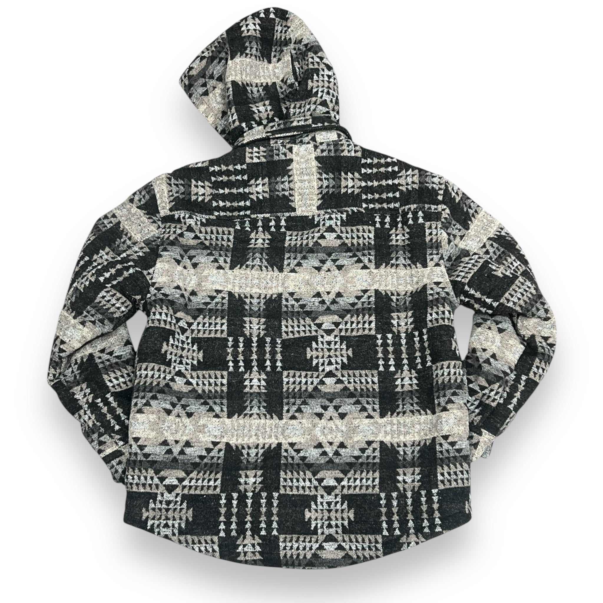 ELEVATE NY C14041-BLK/GRY ZENITH SHERPA HOODIE - C14041-BLK/GRY-ELEVATE NY