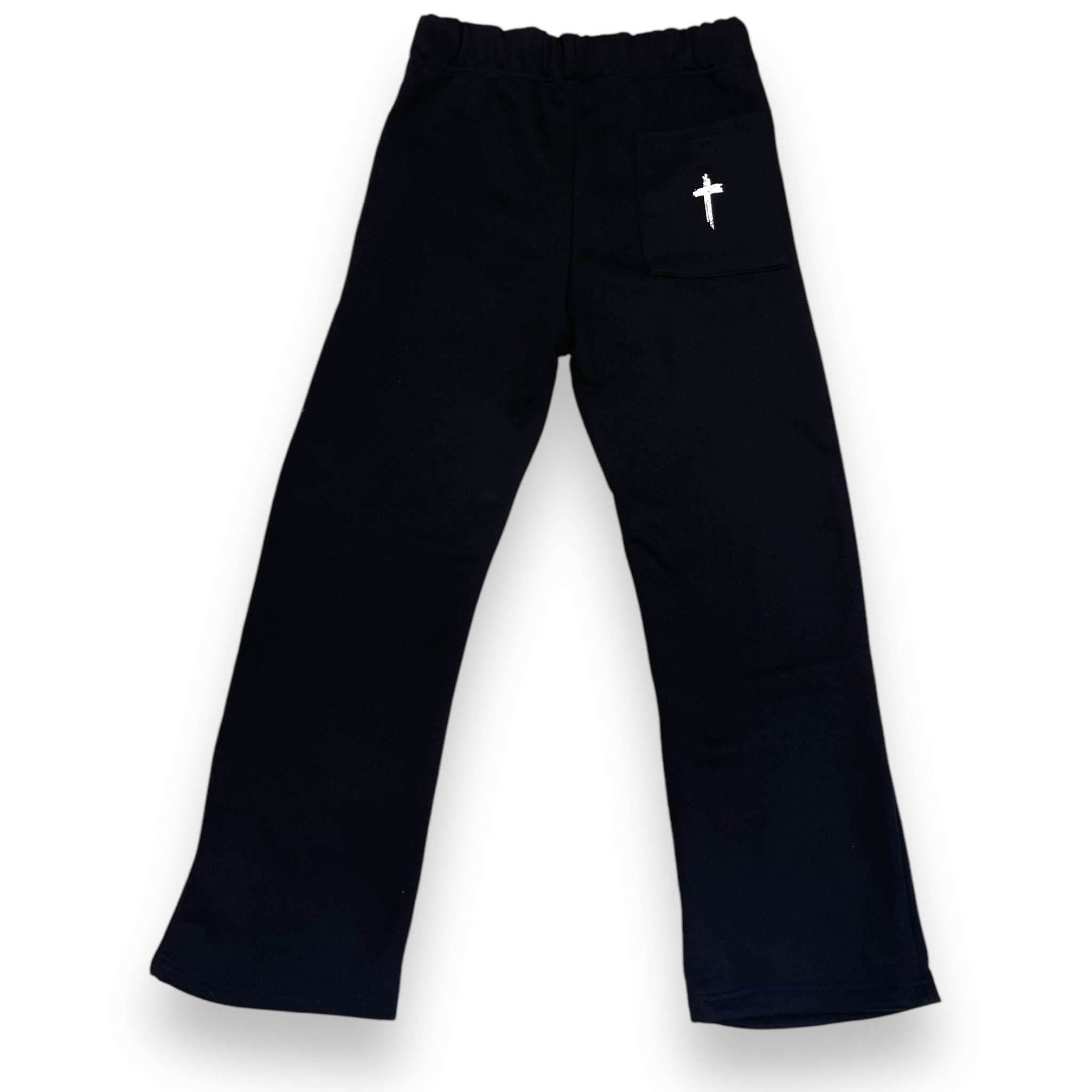 ALONE IN FRANCE UNIVERSITY FLARE (BLACK) JOGGER