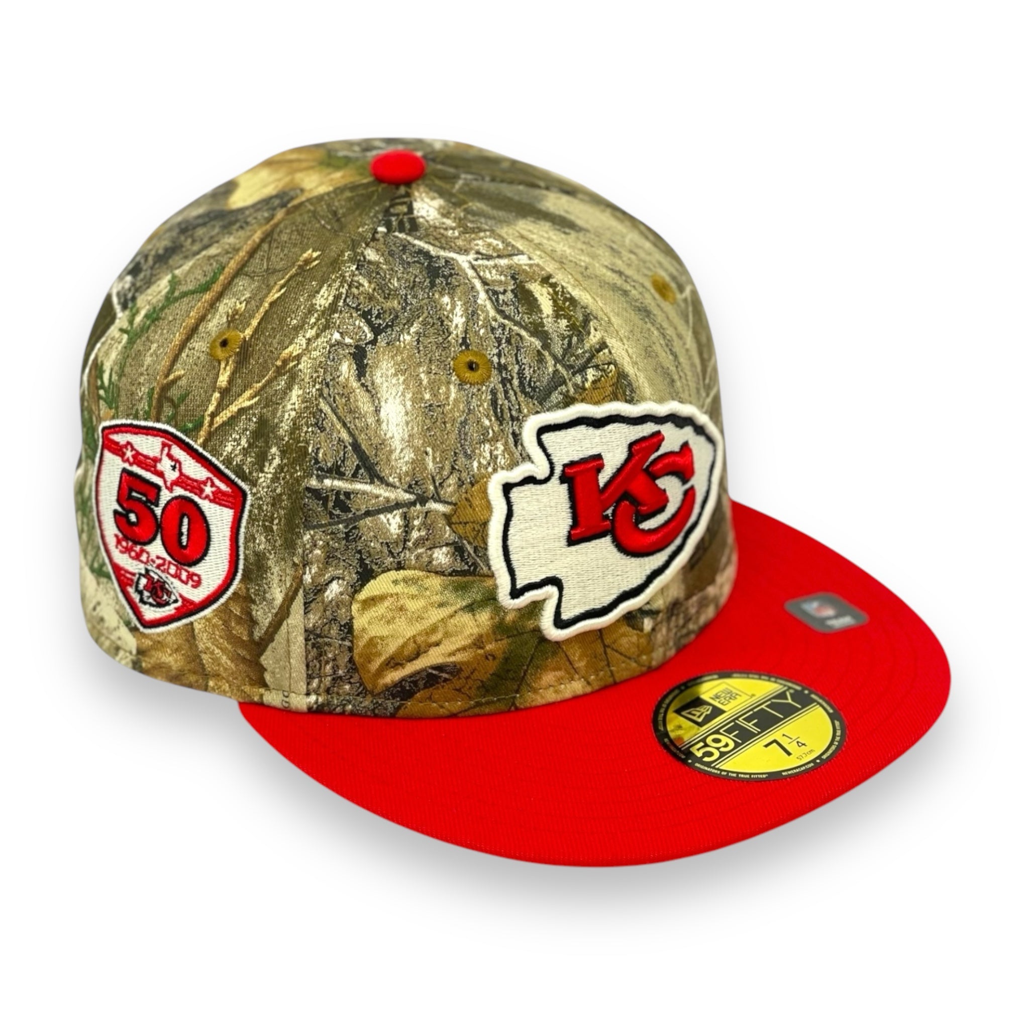 KANSAS CITY CHIEFS (REAL TREE) (50TH ANN) NEW ERA 59FIFTY FITTED