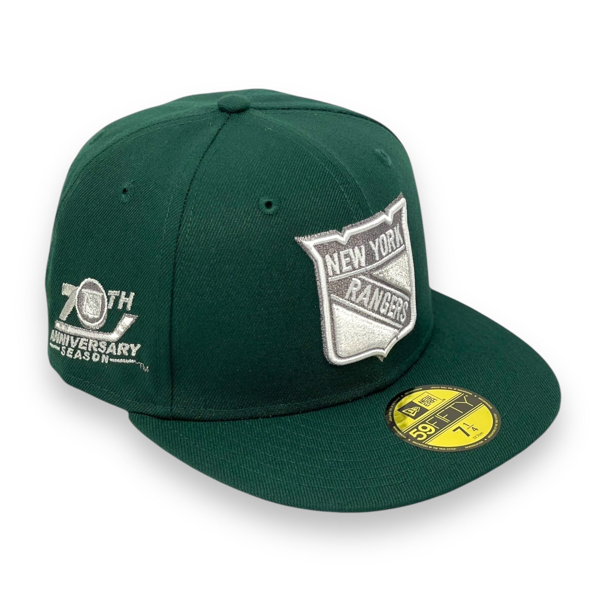 NEW YORK RANGERS (DK GREEN) (70TH ANN) NEW ERA 59FIFTY FITTED