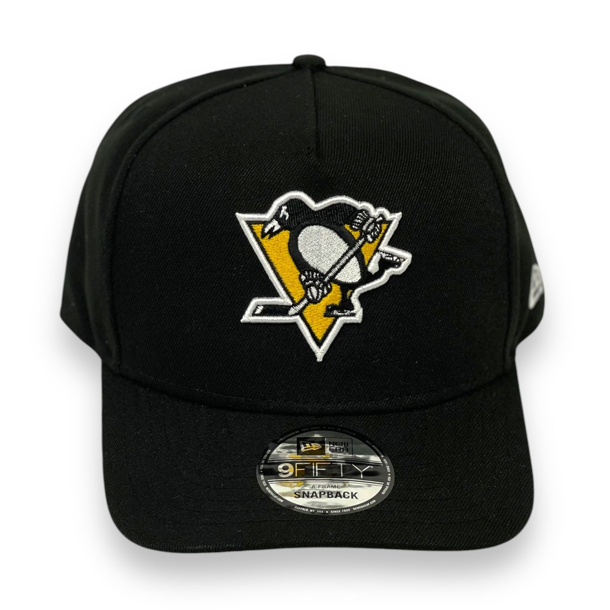 PITTSBURGH PENGUINS (BLACK) AFRAME NEW ERA 9FIFTY SNAPBACK