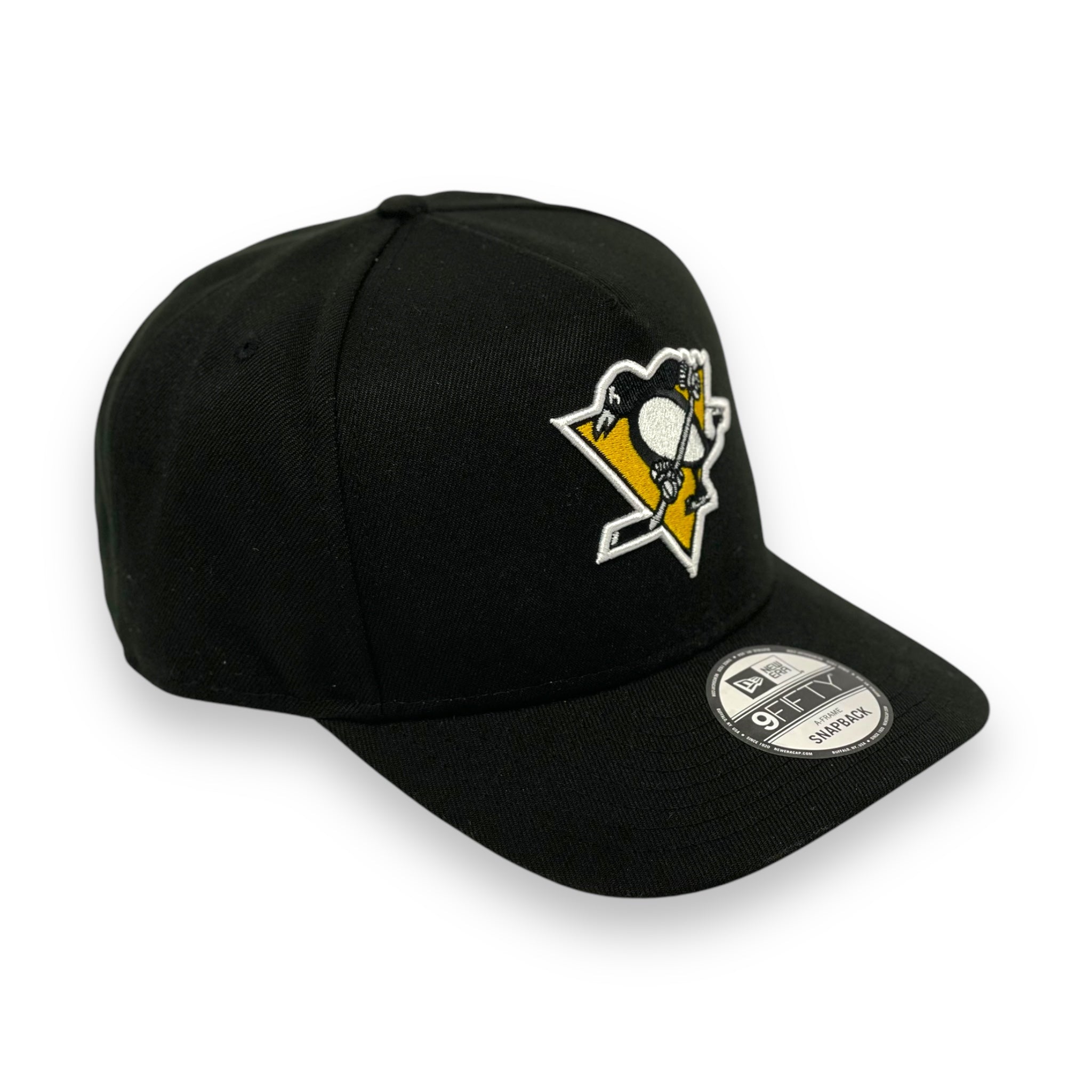 PITTSBURGH PENGUINS (BLACK) AFRAME NEW ERA 9FIFTY SNAPBACK