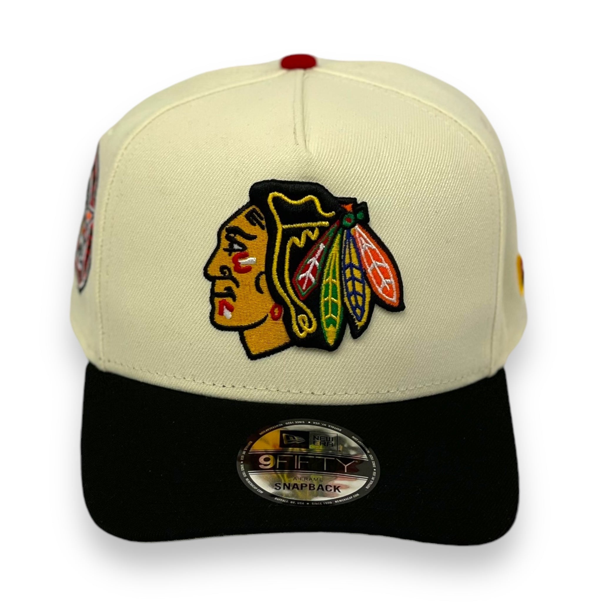 CHICAGO BLACKHAWKS (OFF-WHITE) (42ND ASG) "9FIFTY AFRAME" NEW ERA SNAPBACK