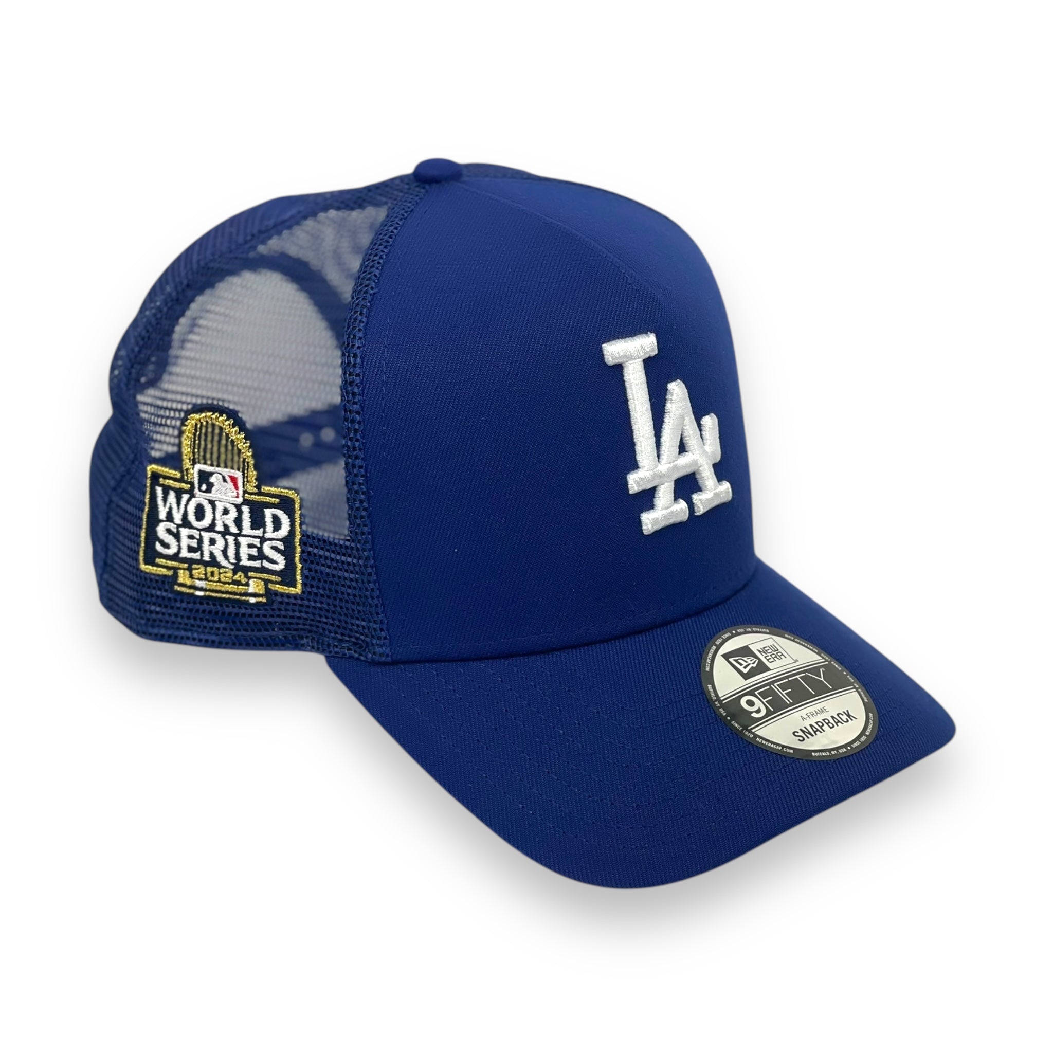 LOS ANGELES DODGERS (ROYAL) (2024 WS) "9FIFTY AFRAME" TRUCKER NEW ERA SNAPBACK