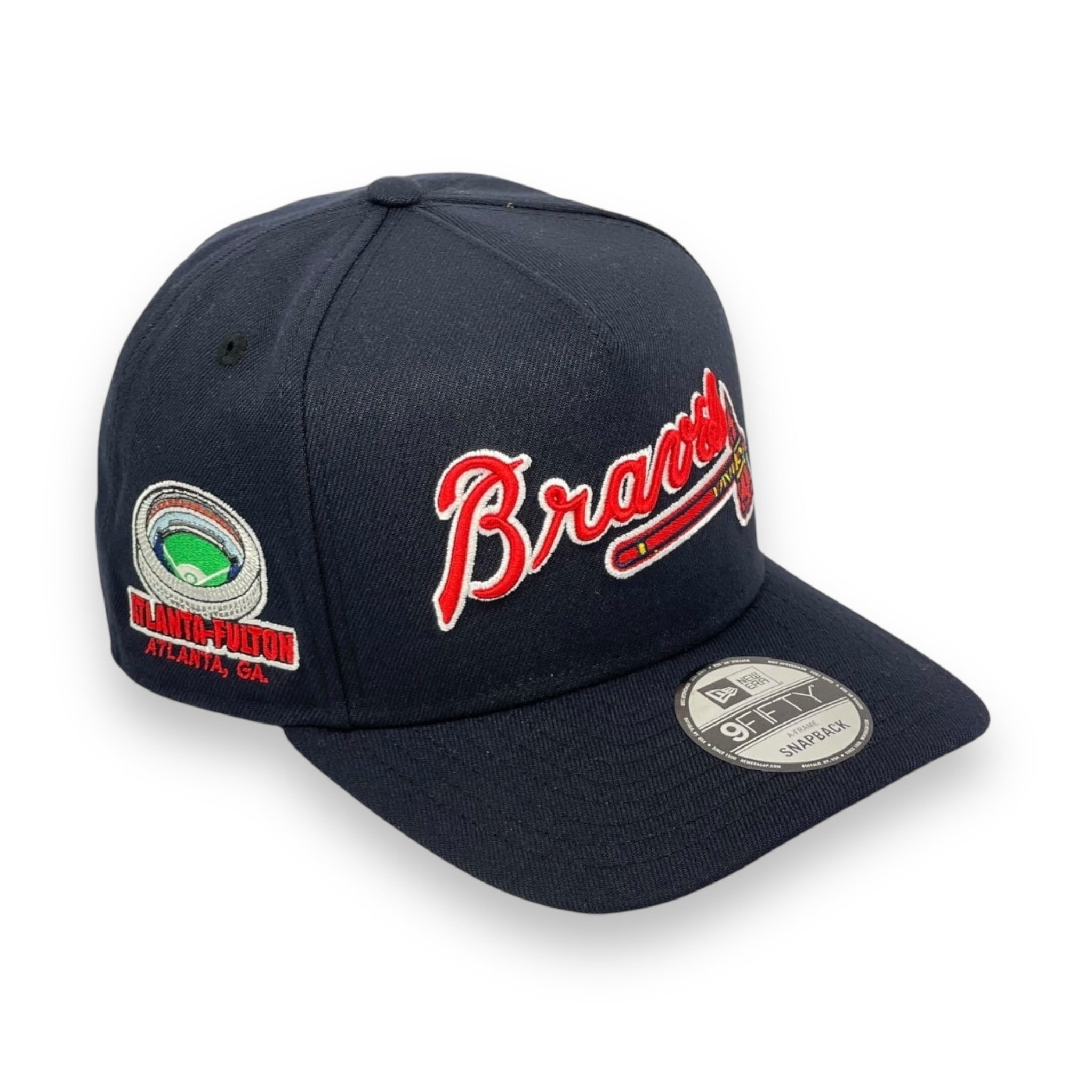 ATLANTA BRAVES (NAVY) (FULTON STADIUM) "9FIFTY AFRAME" NEW ERA SNAPBACK