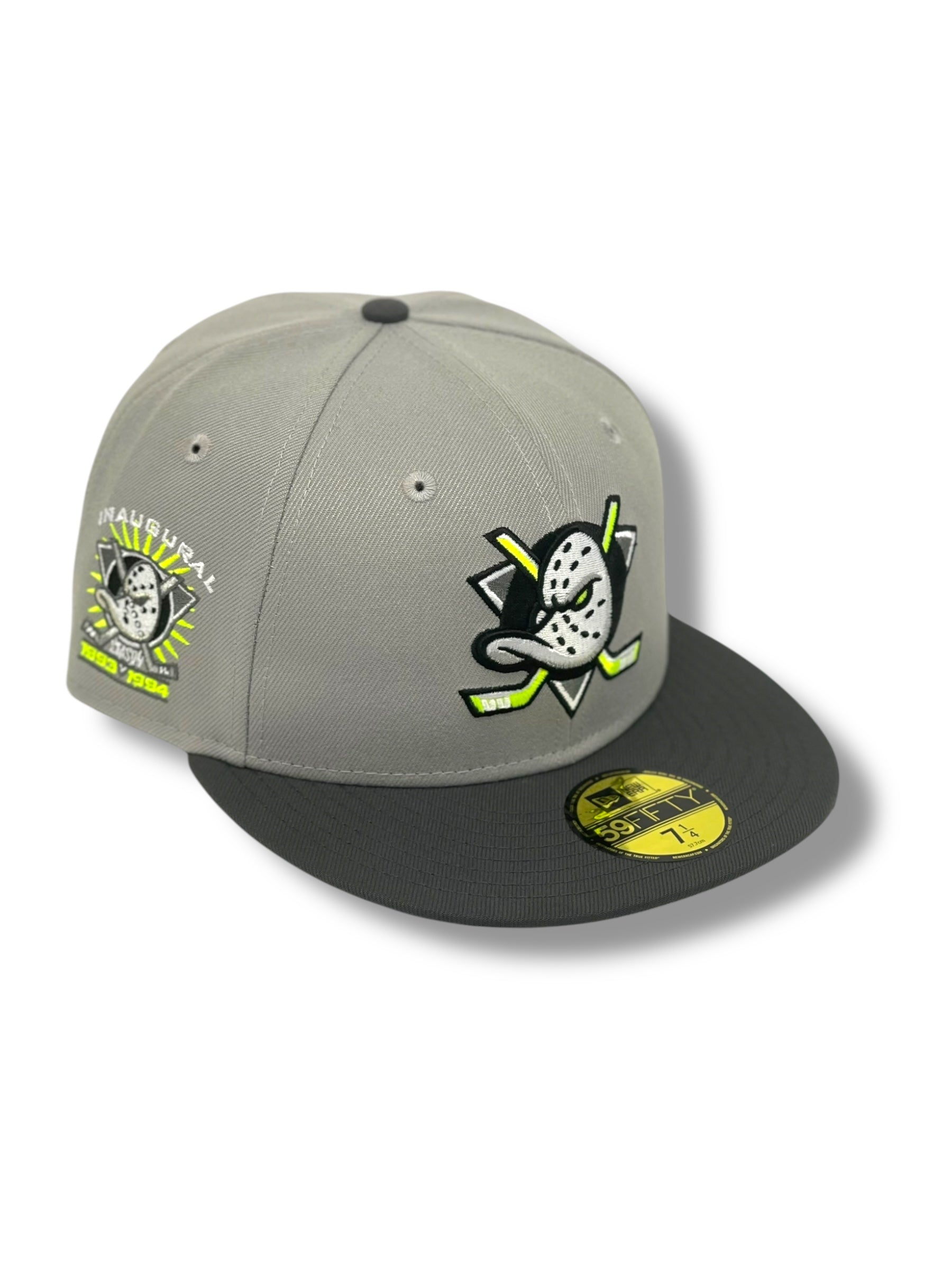ANAHIEM MIGHTY DUCKS (GREY/VOLT) (1993-1994 INAUGURAL SEASON) NEW ERA 59FIFTY FITTED