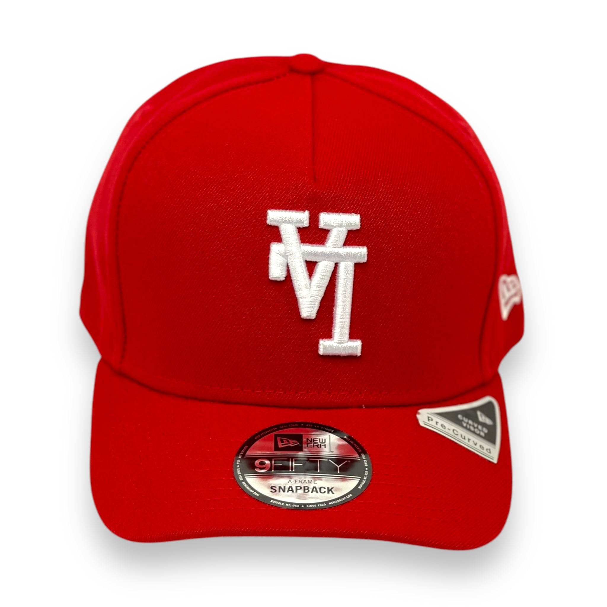 LOS ANGELES DODGERS (RED)(UPSIDE DOWN LOGO) "9FIFTY AFRAME" NEW ERA SNAPBACK
