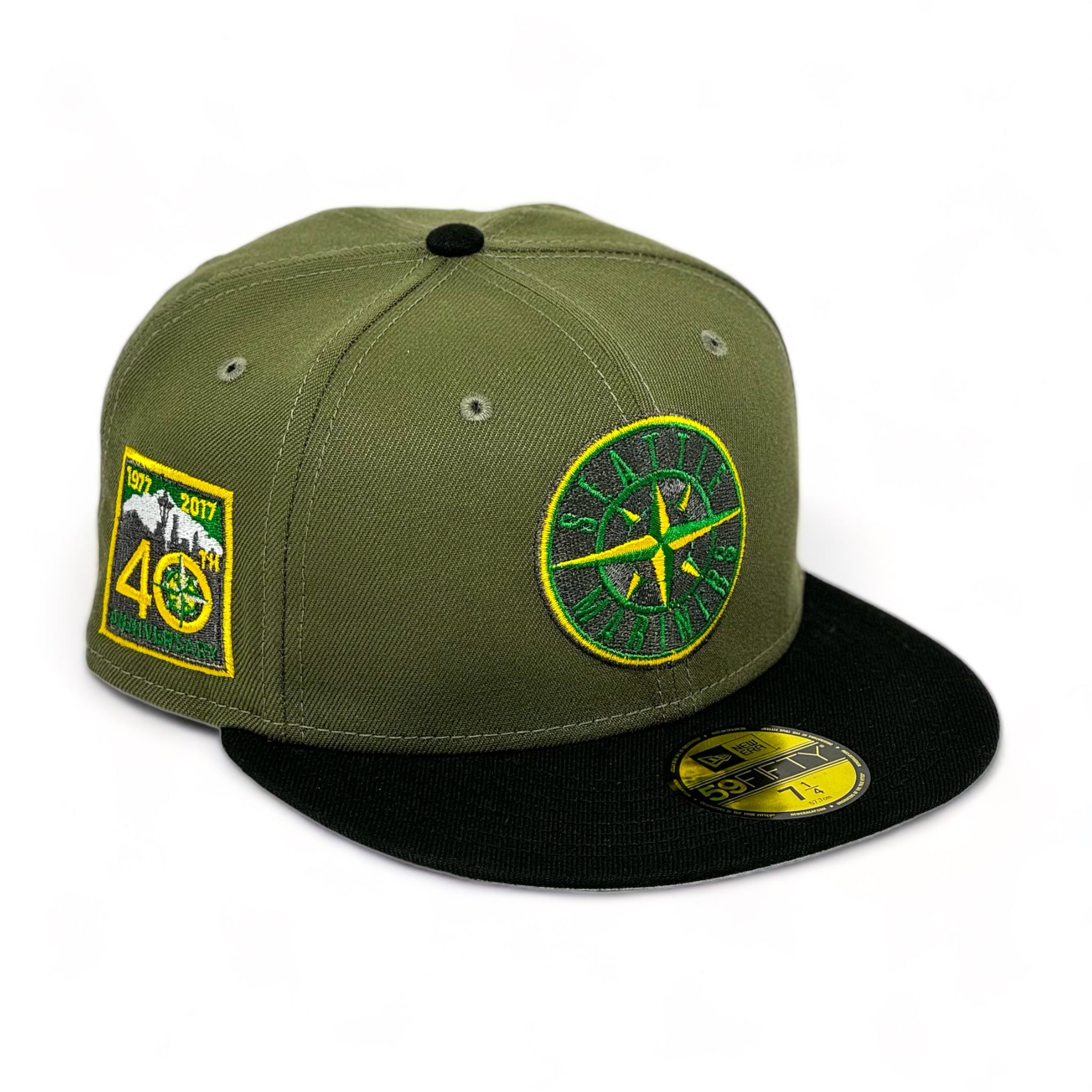 SEATTLE MARINERS (OLIVE) (40TH ANN) NEW ERA 59FIFTY FITTED