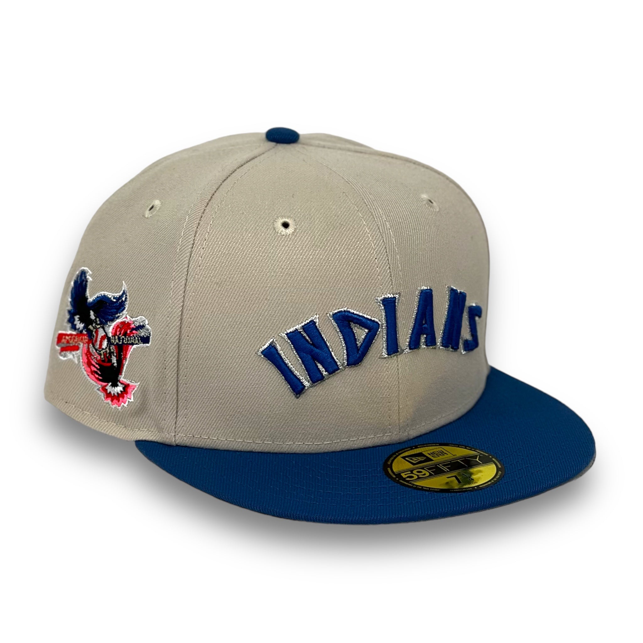 CLEVELAND INDIANS (STONE) (INTERLEAGUE LOGO) NEW ERA 59FIFTY FITTED
