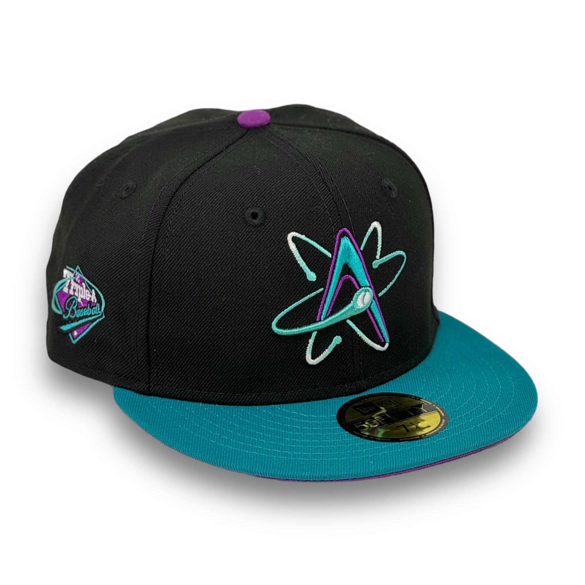 ALBUQUERQUE ISOTOPES NEWERA 59FIFTY (GRAPE UNDER VISOR)