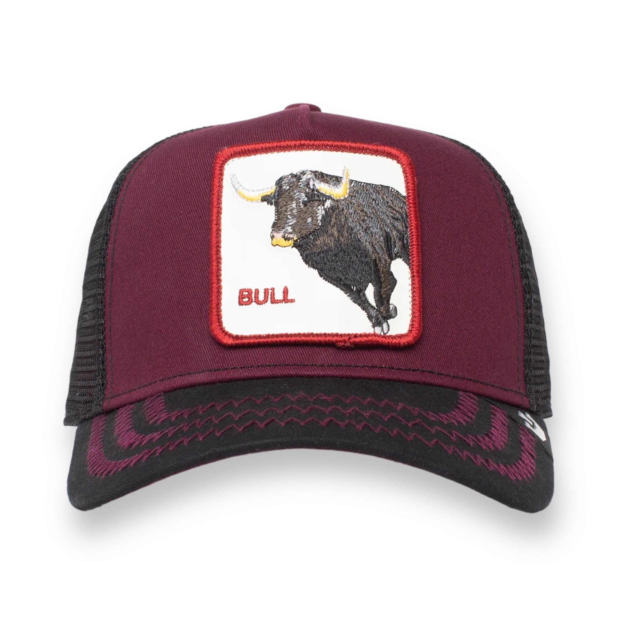 GOORIN BROS THE BULL (WINE) TRUCKER MESH SNAPBACK