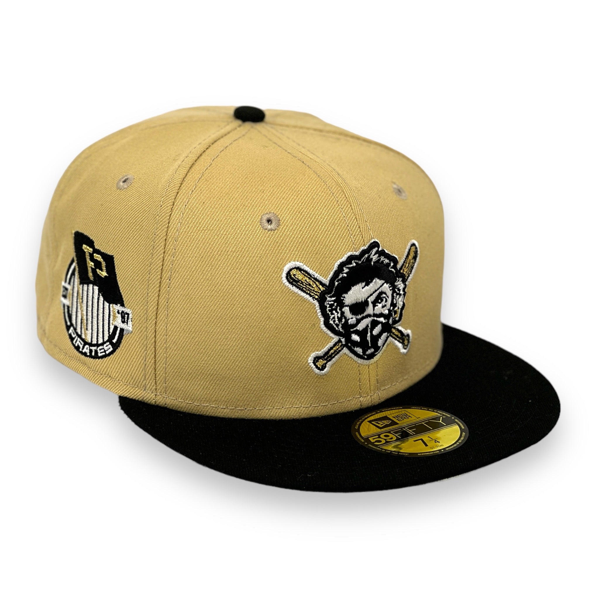 PITTSBURGH PIRATES (V-GOLD) NEW ERA 59FIFTY FITTED (OFF-WHITE UNDER VISOR)