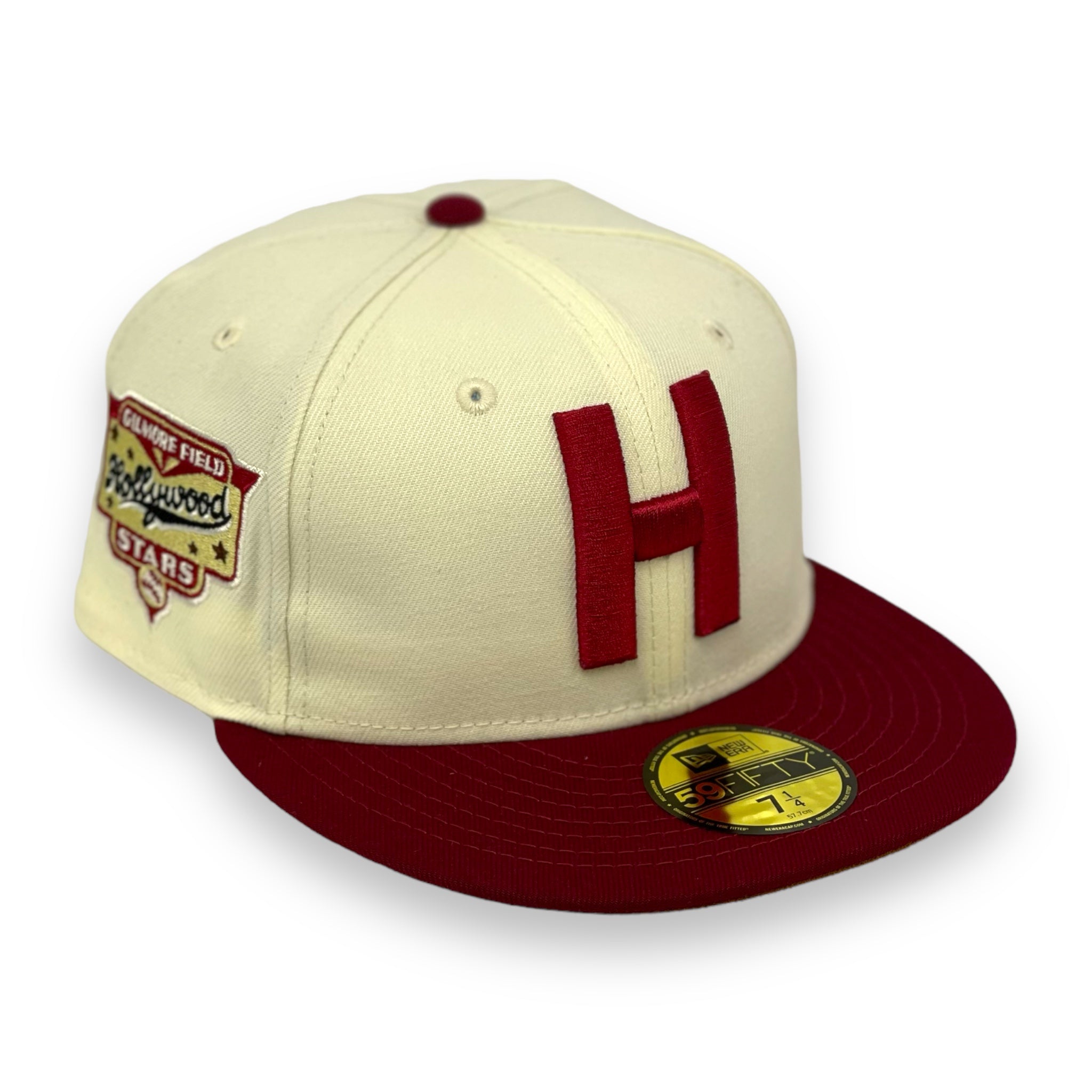 HOLLYWOOD STARS (OFF-WHITE) (GILMORE FIELD) NEW ERA 59FIFTY FITTED (T-PEANUT UNDER VISOR)