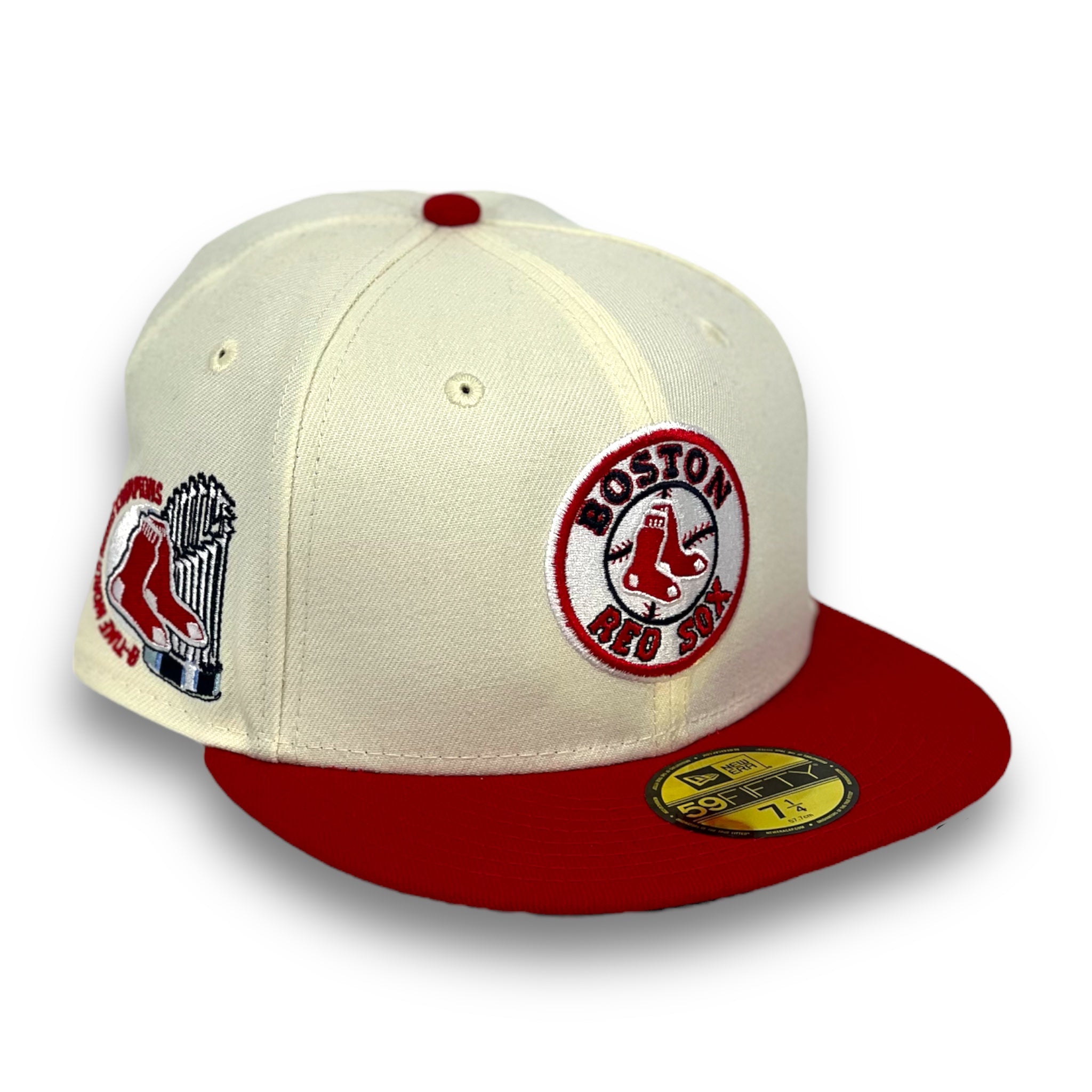 BOSTON REDSOX (8X WS CHAMPIONS) NEW ERA 59FIFTY FITTED (GREEN UNDER VISOR)
