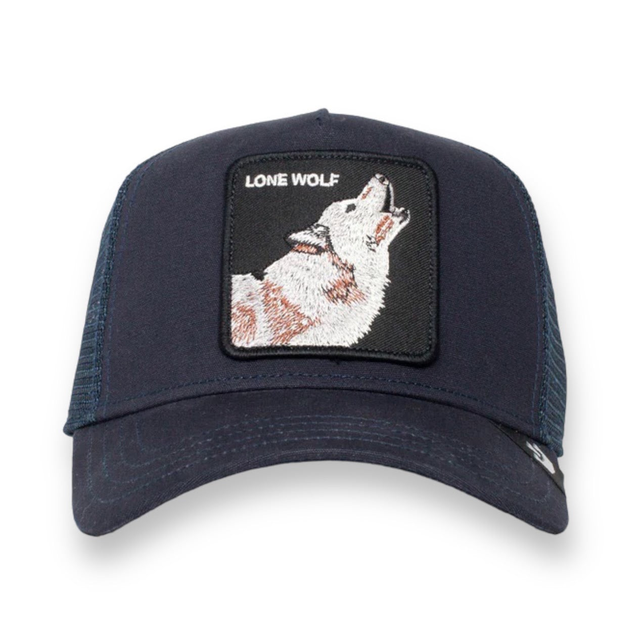 GOORIN BROS  THE LONE WOLF (NAVY) TRUCKER MESH SNAPBACK