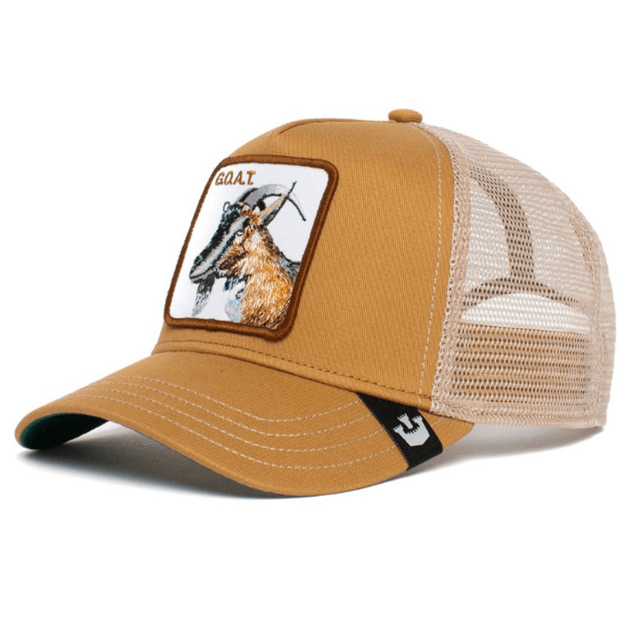GOORIN BROS THE GOAT (KHAKI) TRUCKER MESH SNAPBACK
