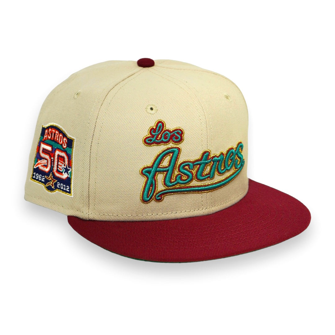 LOS ASTROS (50TH ANN) NEW ERA 59FIFTY FITTED (GREEN UNDERVISOR)