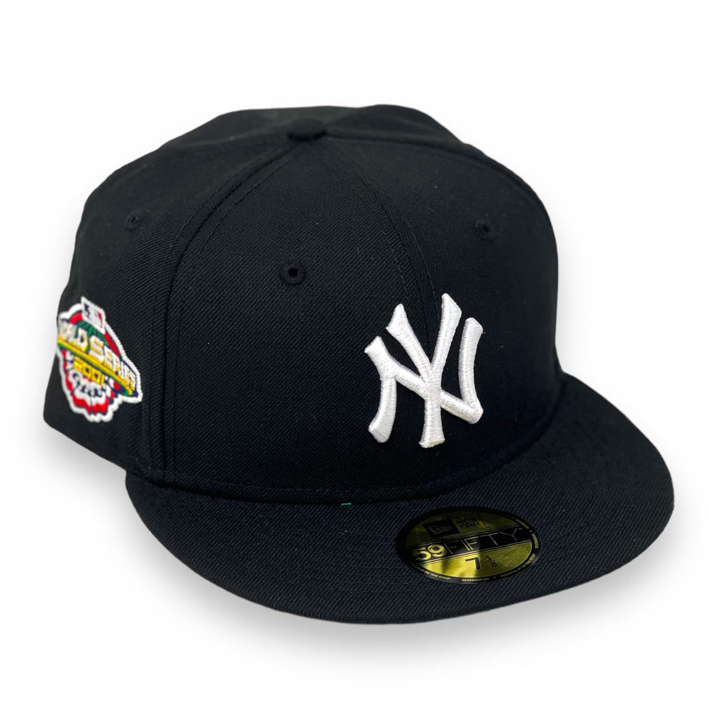 NEW YORK YANKEES (BLACK) (2001 WORLDSERIES) NEW ERA 59FIFTY FITTED (GREEN UNDER VISOR)